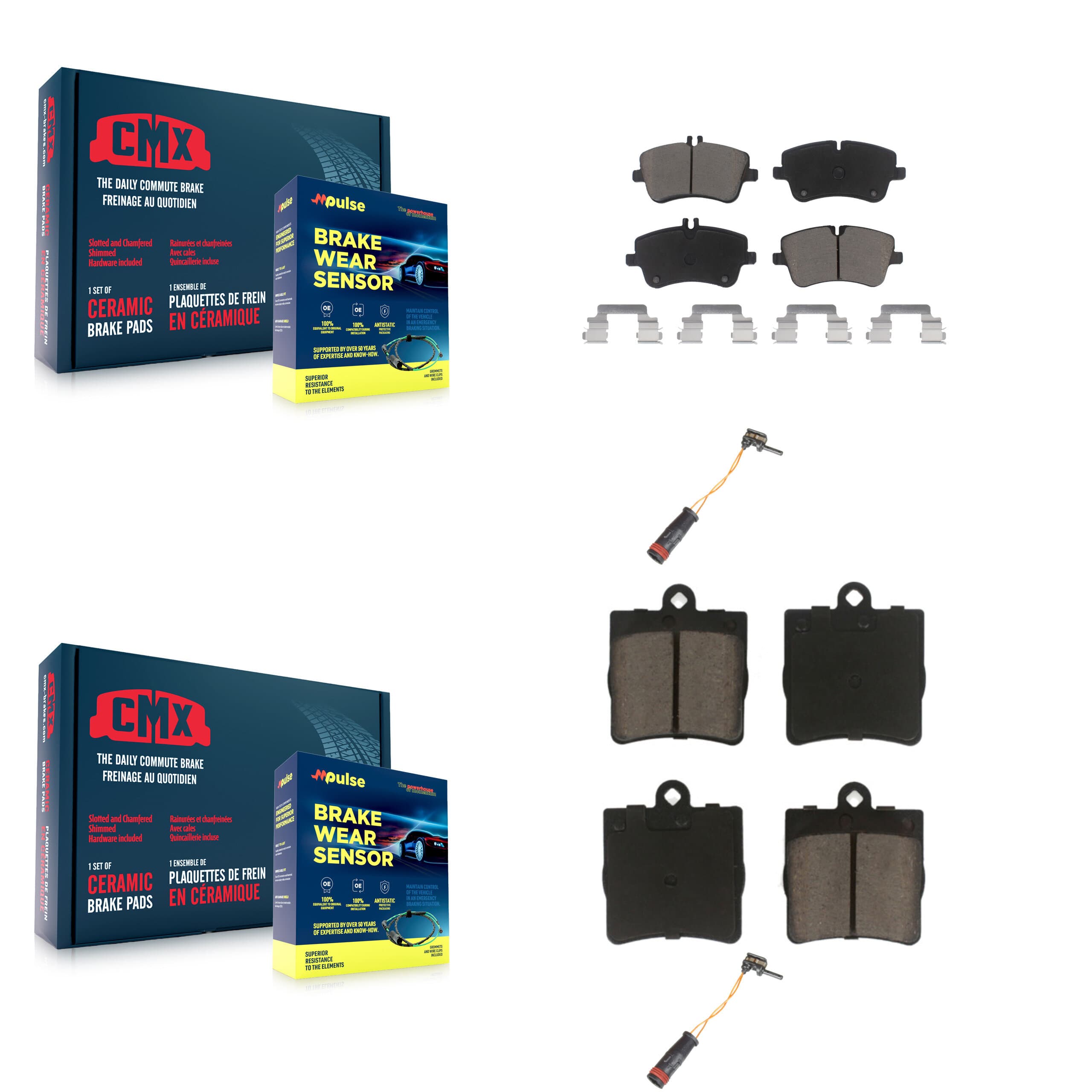 CMX - KCW-100035 - Front and Rear Disc Brake Pad Kits image 1