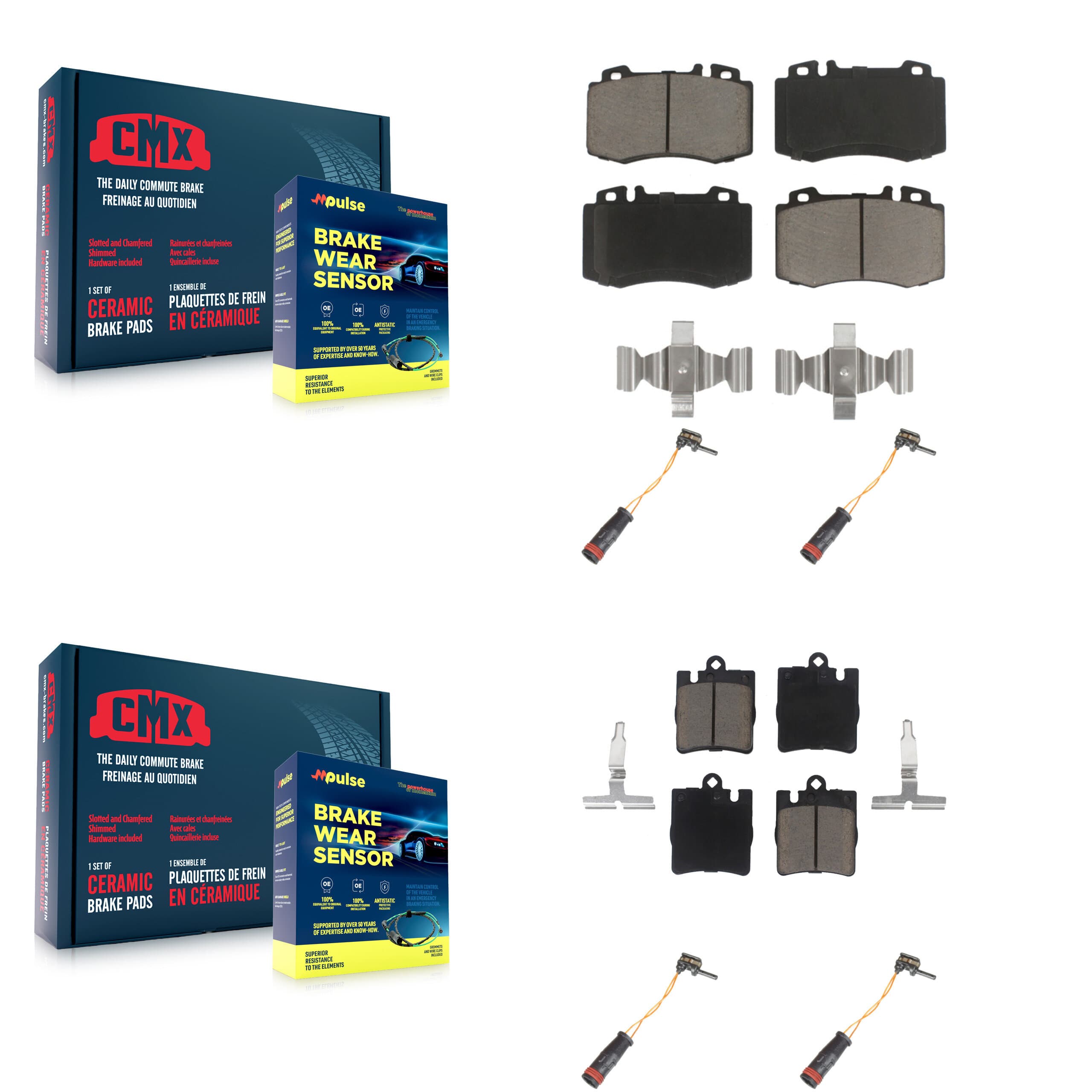 CMX - KCW-100273 - Front and Rear Disc Brake Pad Kits image 1