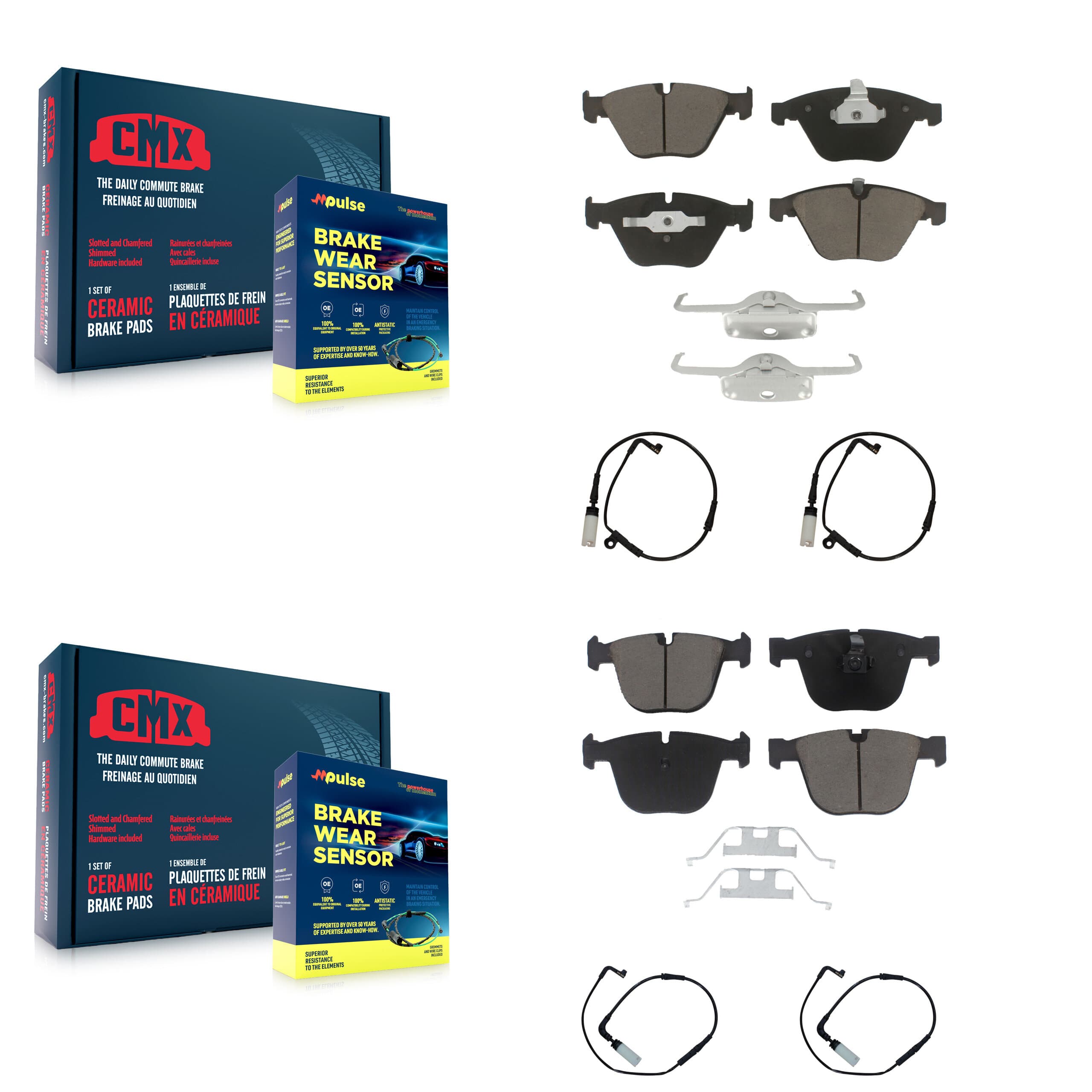 CMX - KCW-100319 - Front and Rear Disc Brake Pad Kits image 1