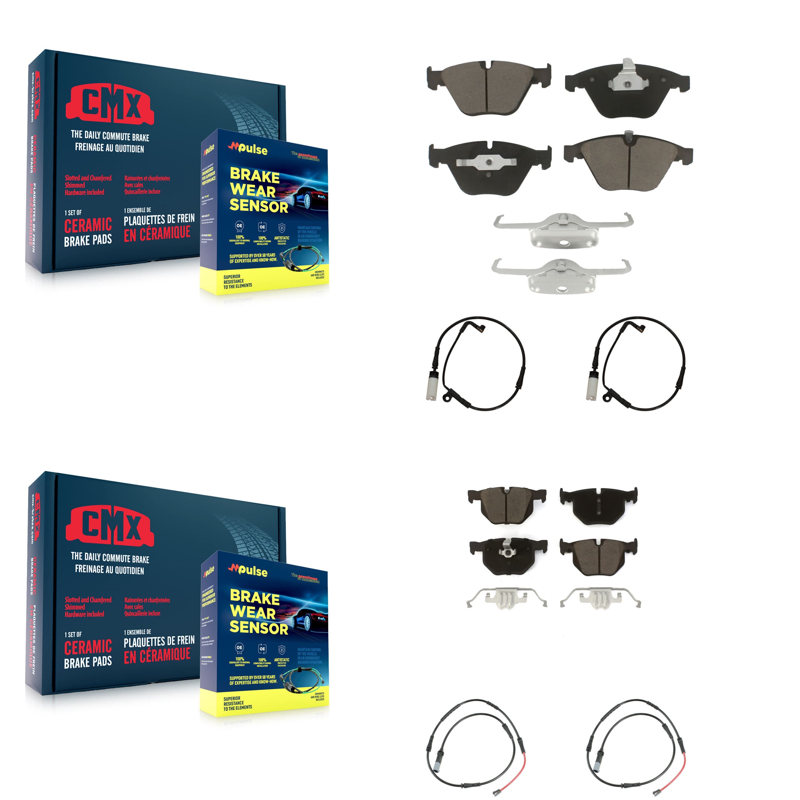CMX - KCW-101339 - Front and Rear Disc Brake Pad Kits image 1