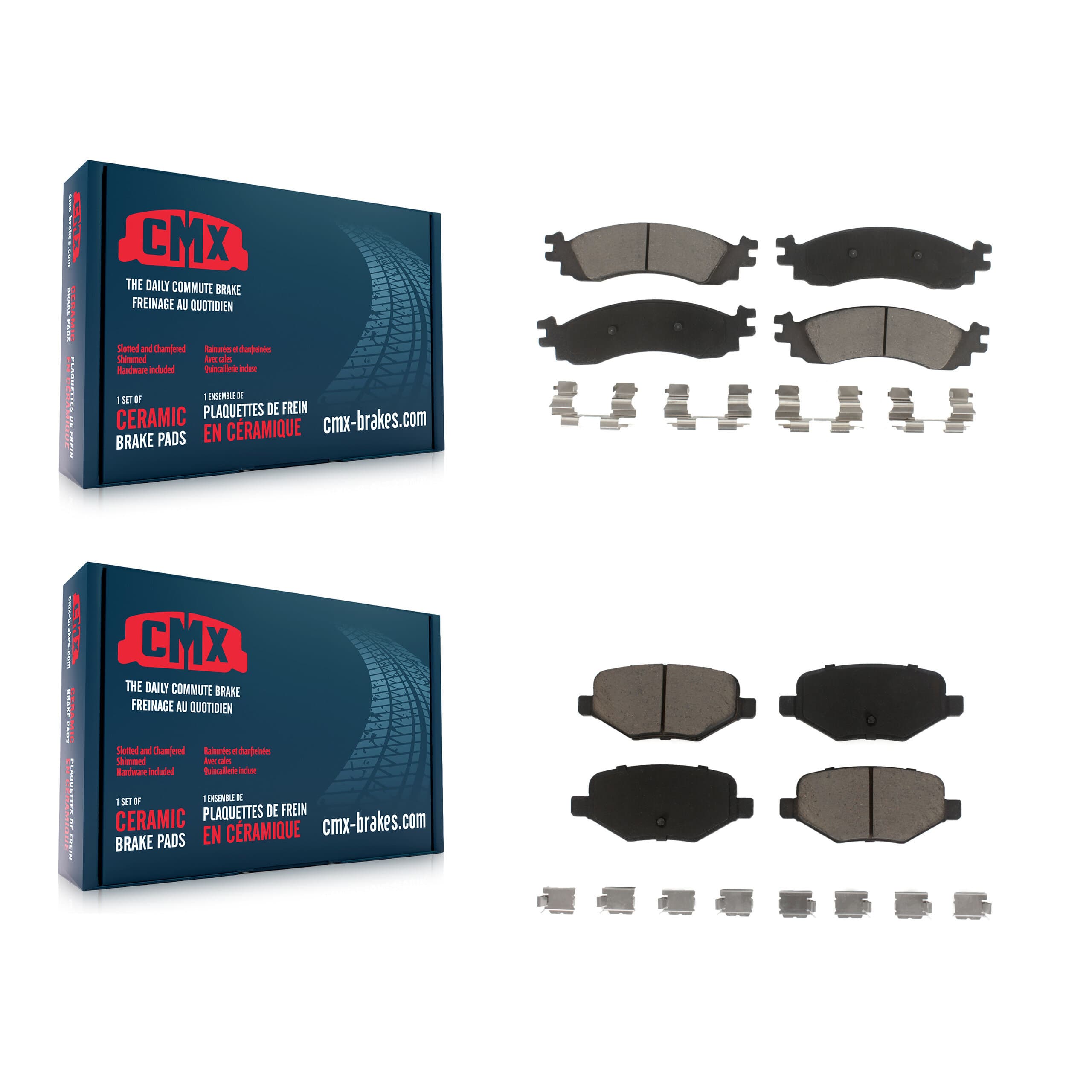 CMX - KCX-100002 - Front and Rear Disc Brake Pad Kits image 1