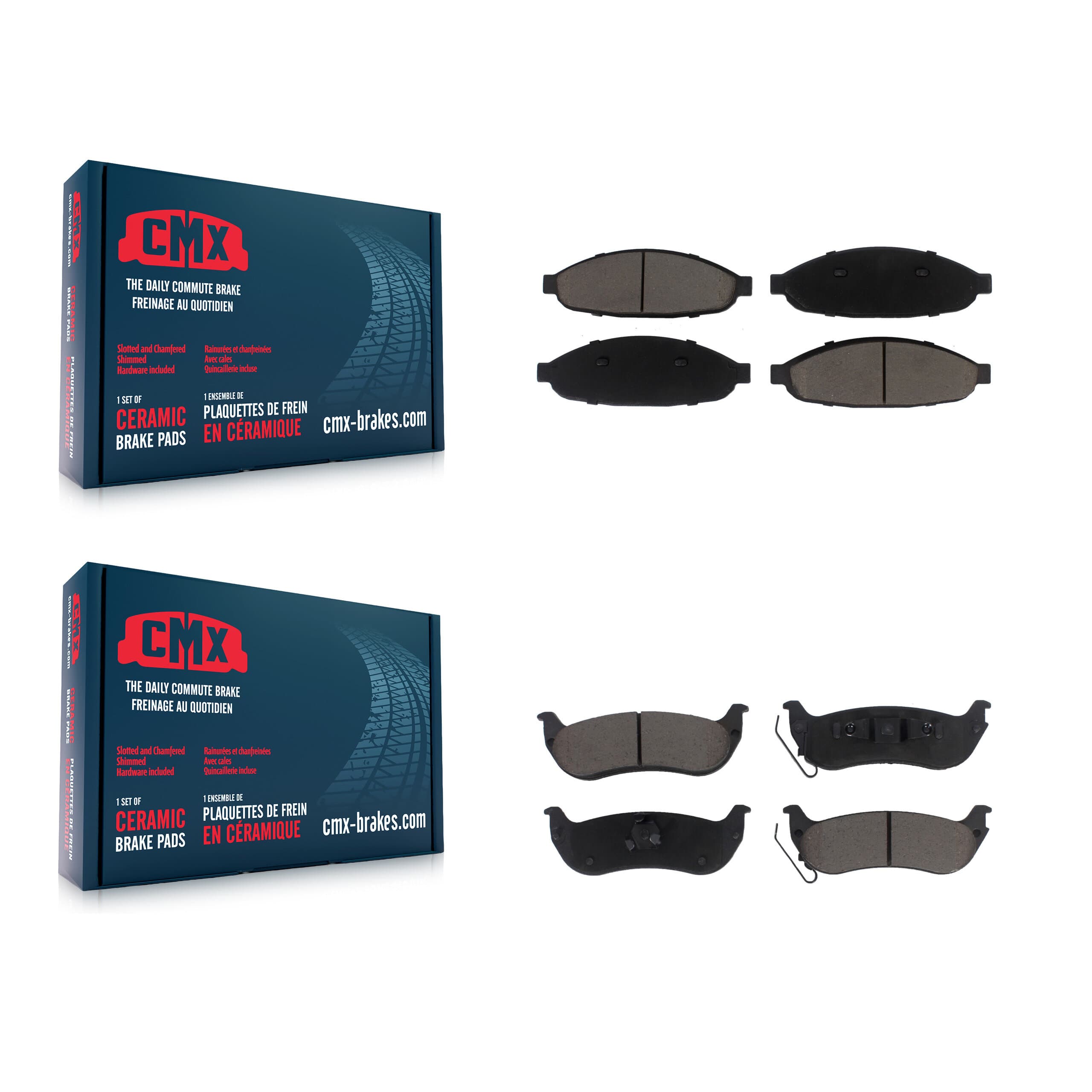 CMX - KCX-100006 - Front and Rear Disc Brake Pad Kits image 1