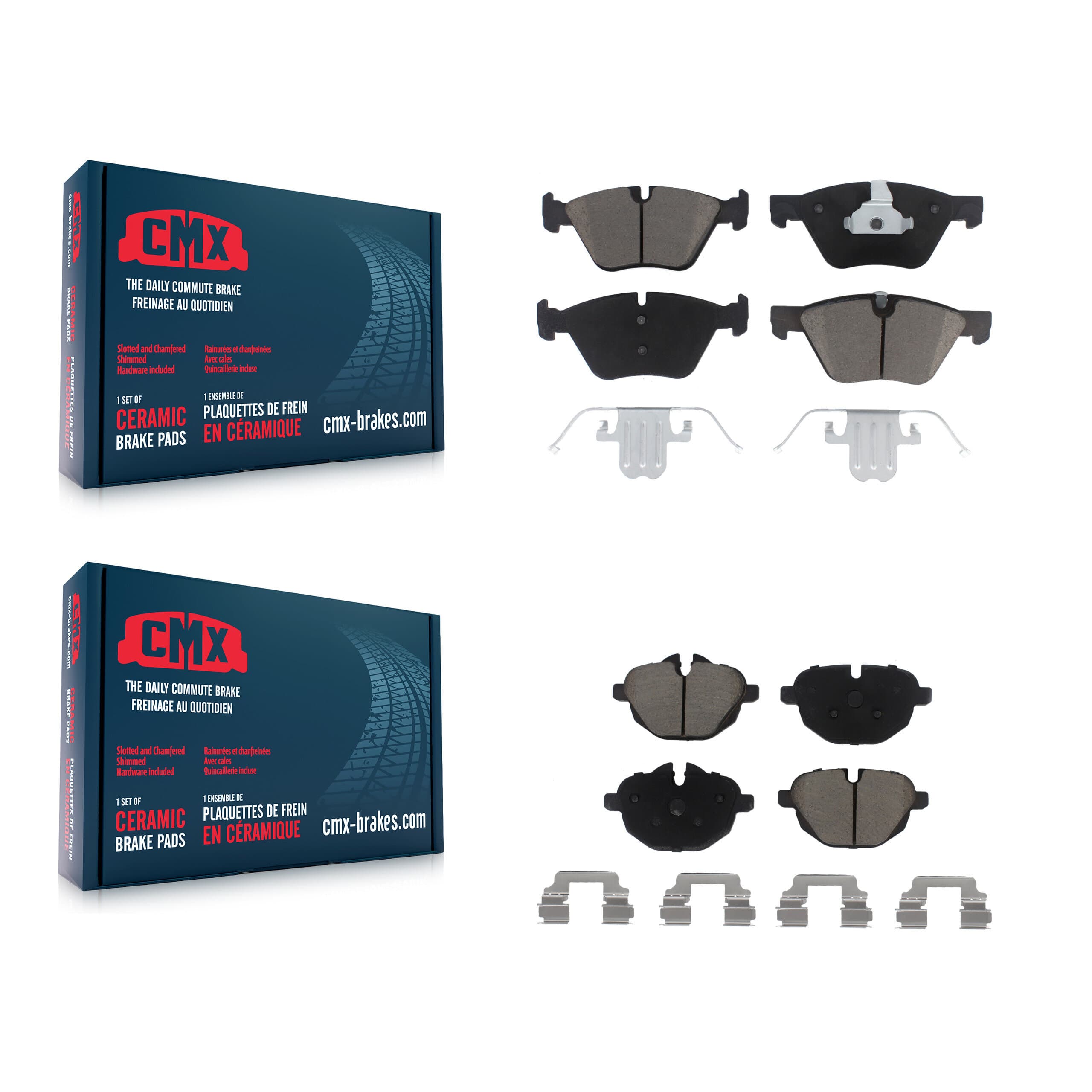 CMX - KCX-100008 - Front and Rear Disc Brake Pad Kits image 1