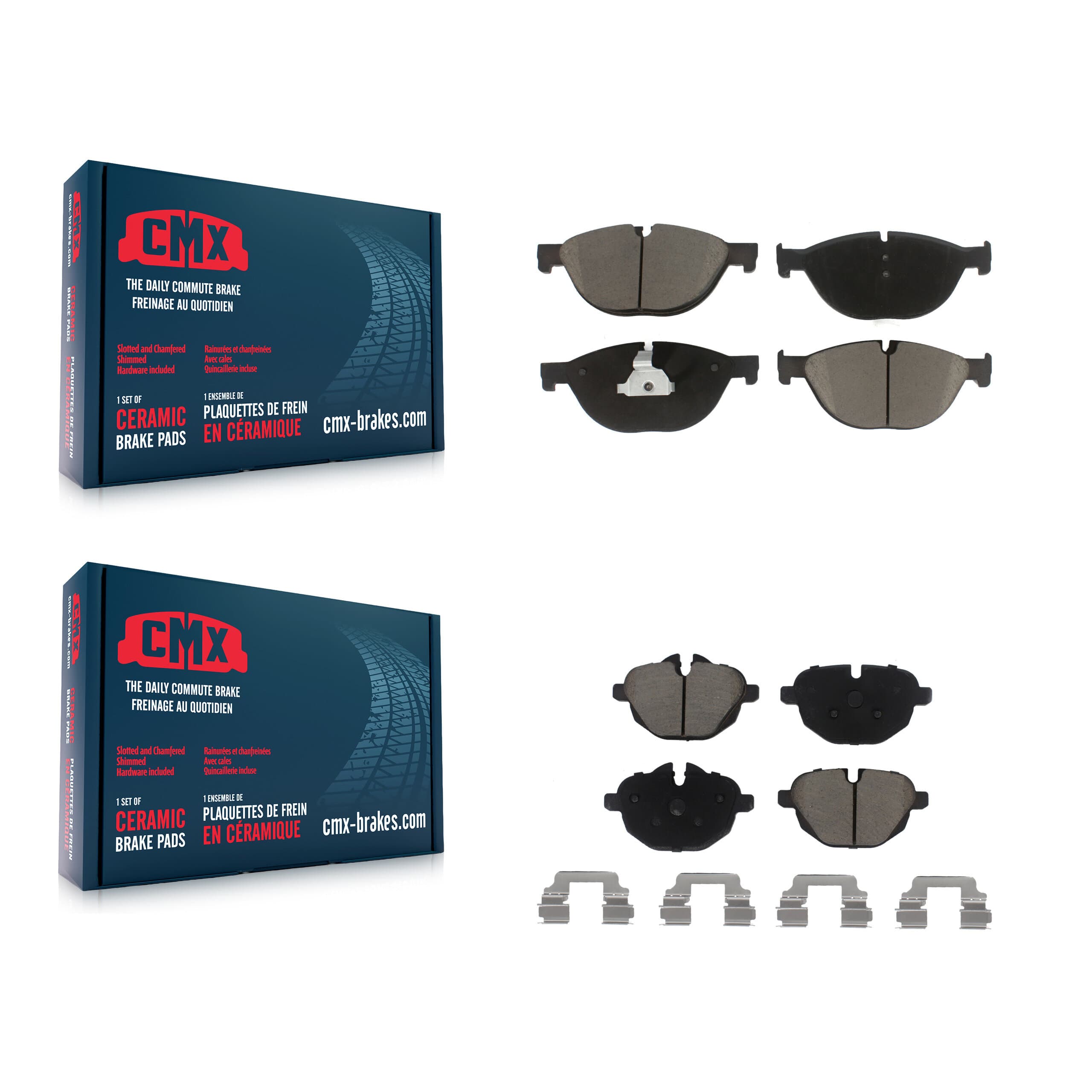CMX - KCX-100010 - Front and Rear Disc Brake Pad Kits image 1