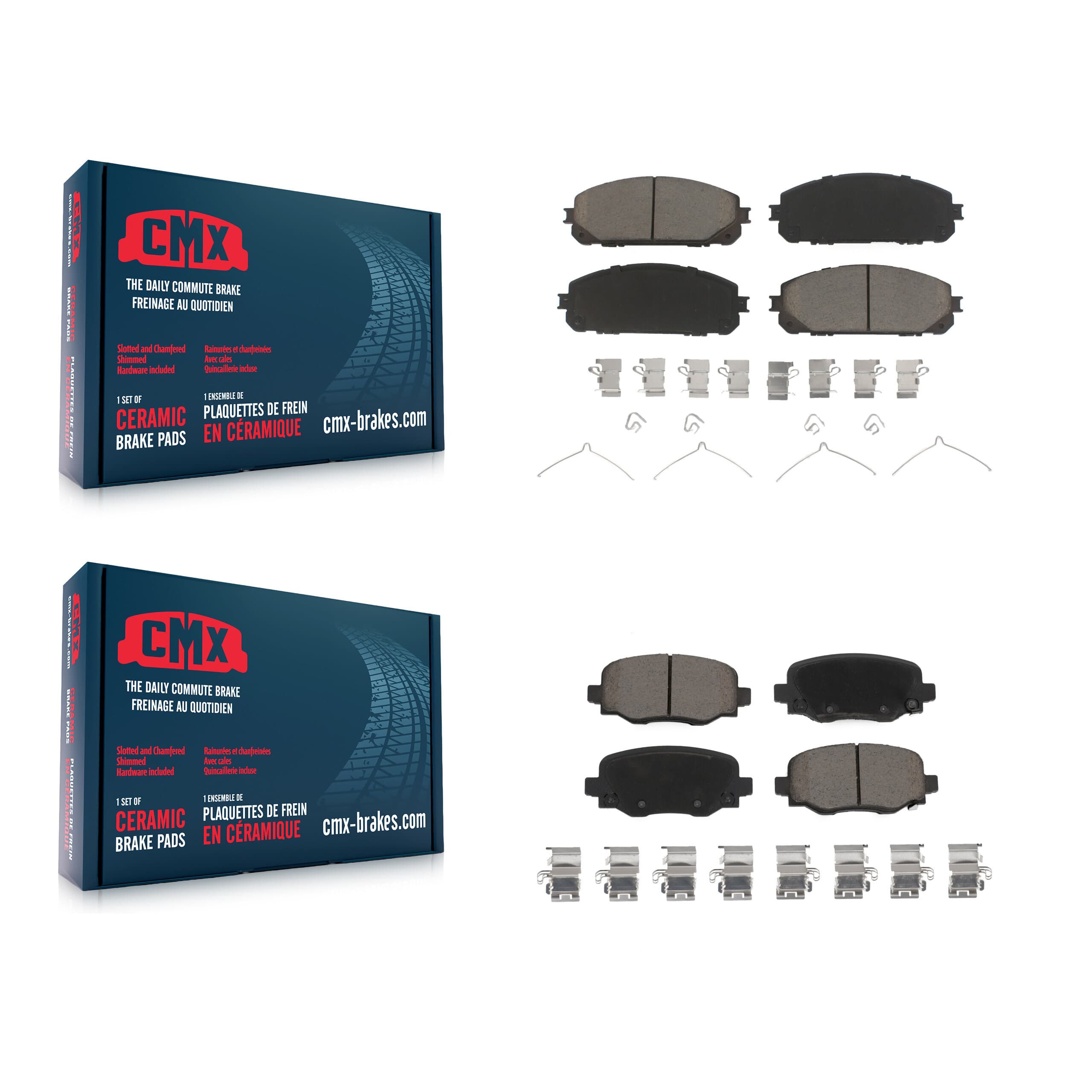 CMX - KCX-100013 - Front and Rear Disc Brake Pad Kits image 1
