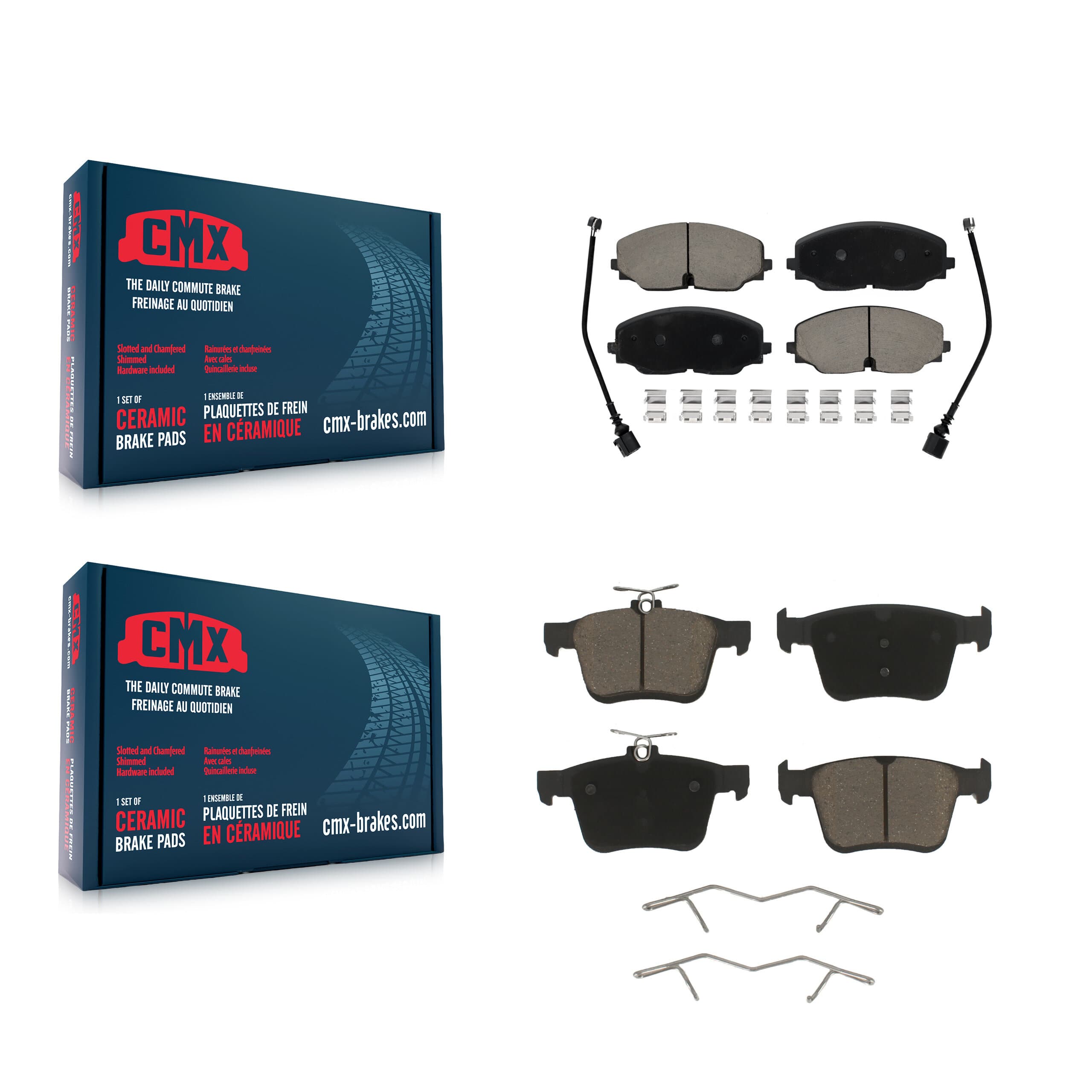 CMX - KCX-100014 - Front and Rear Disc Brake Pad Kits image 1