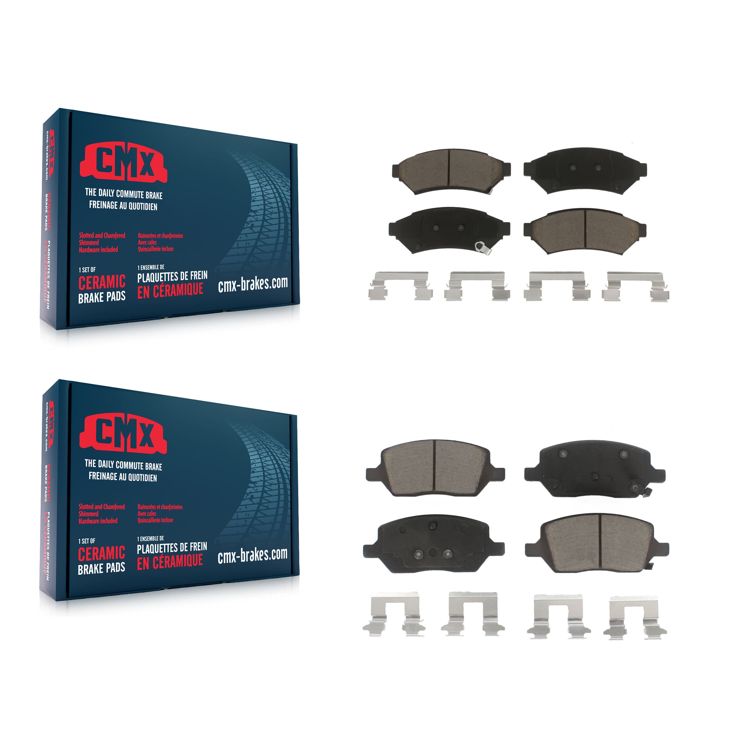 CMX - KCX-100015 - Front and Rear Disc Brake Pad Kits image 1