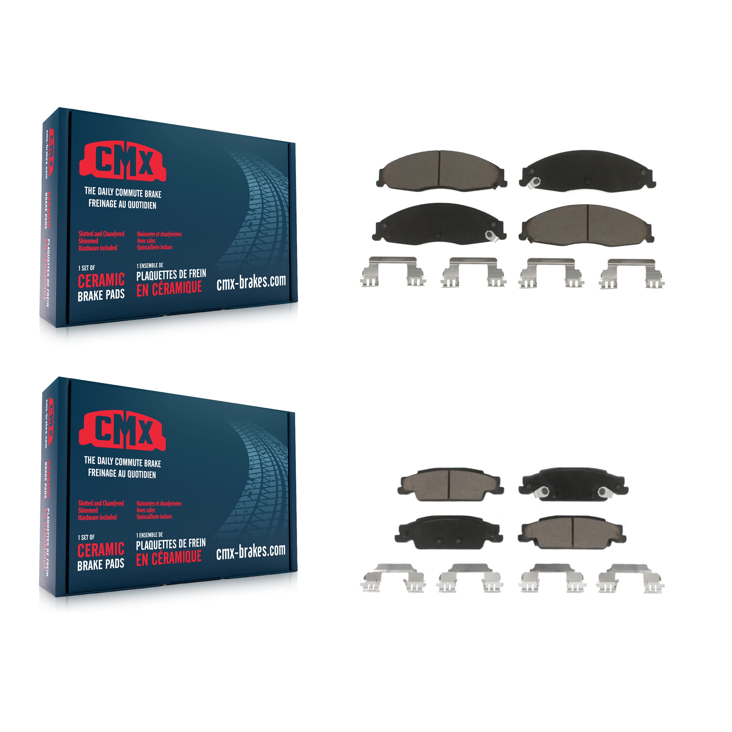 CMX - KCX-100018 - Front and Rear Disc Brake Pad Kits image 1