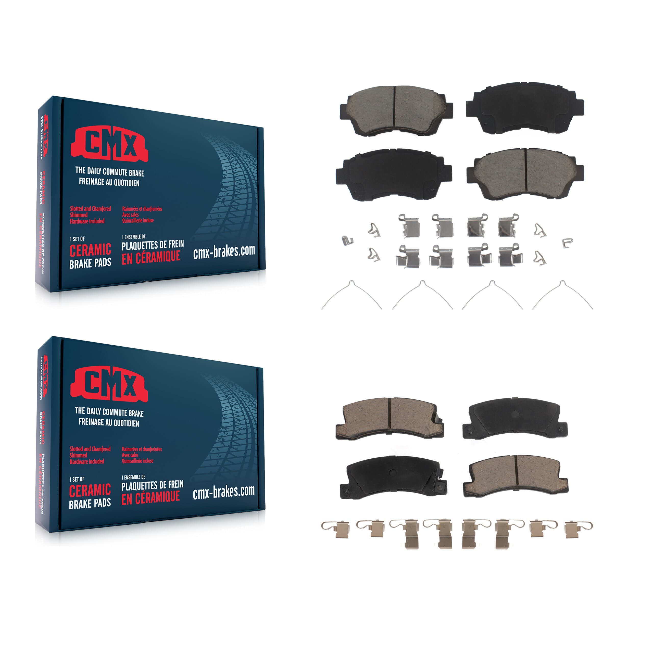 CMX - KCX-100020 - Front and Rear Disc Brake Pad Kits image 1