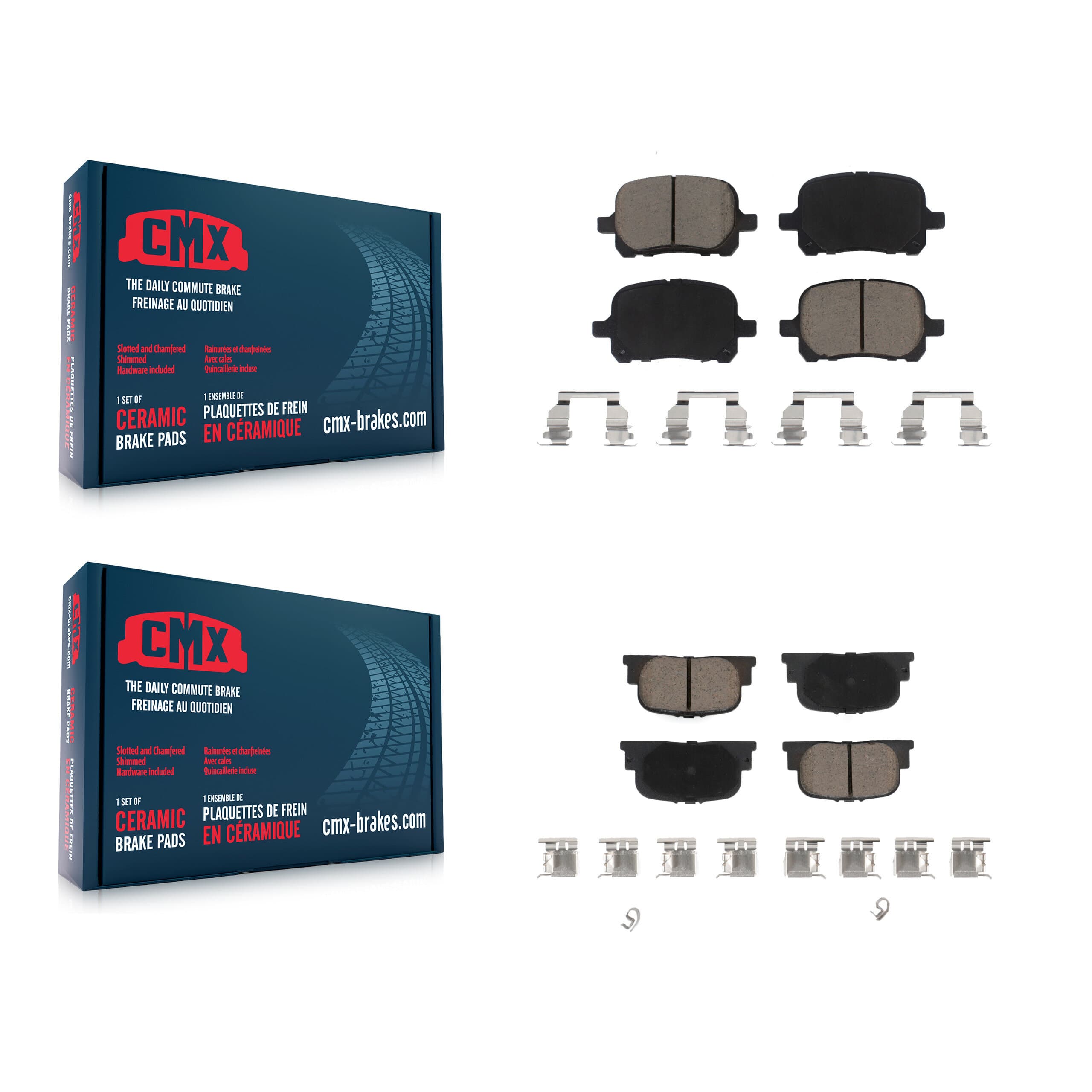 CMX - KCX-100023 - Front and Rear Disc Brake Pad Kits image 1