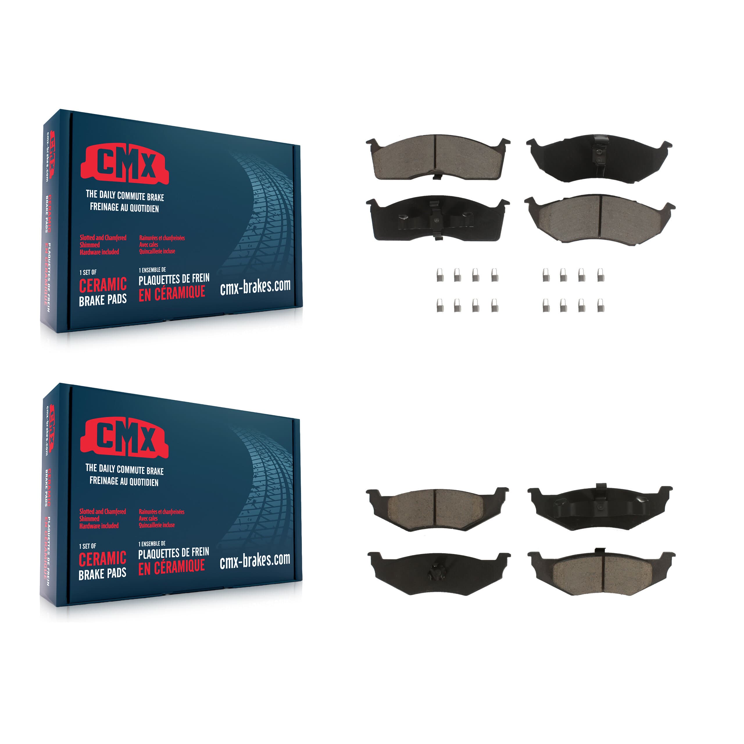 CMX - KCX-100024 - Front and Rear Disc Brake Pad Kits image 1
