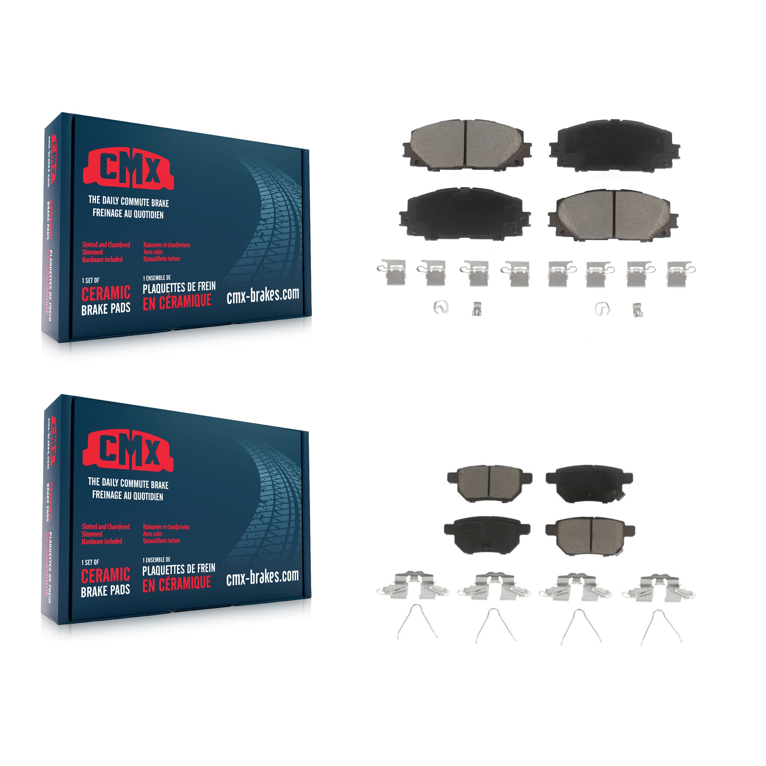 CMX - KCX-100026 - Front and Rear Disc Brake Pad Kits image 1