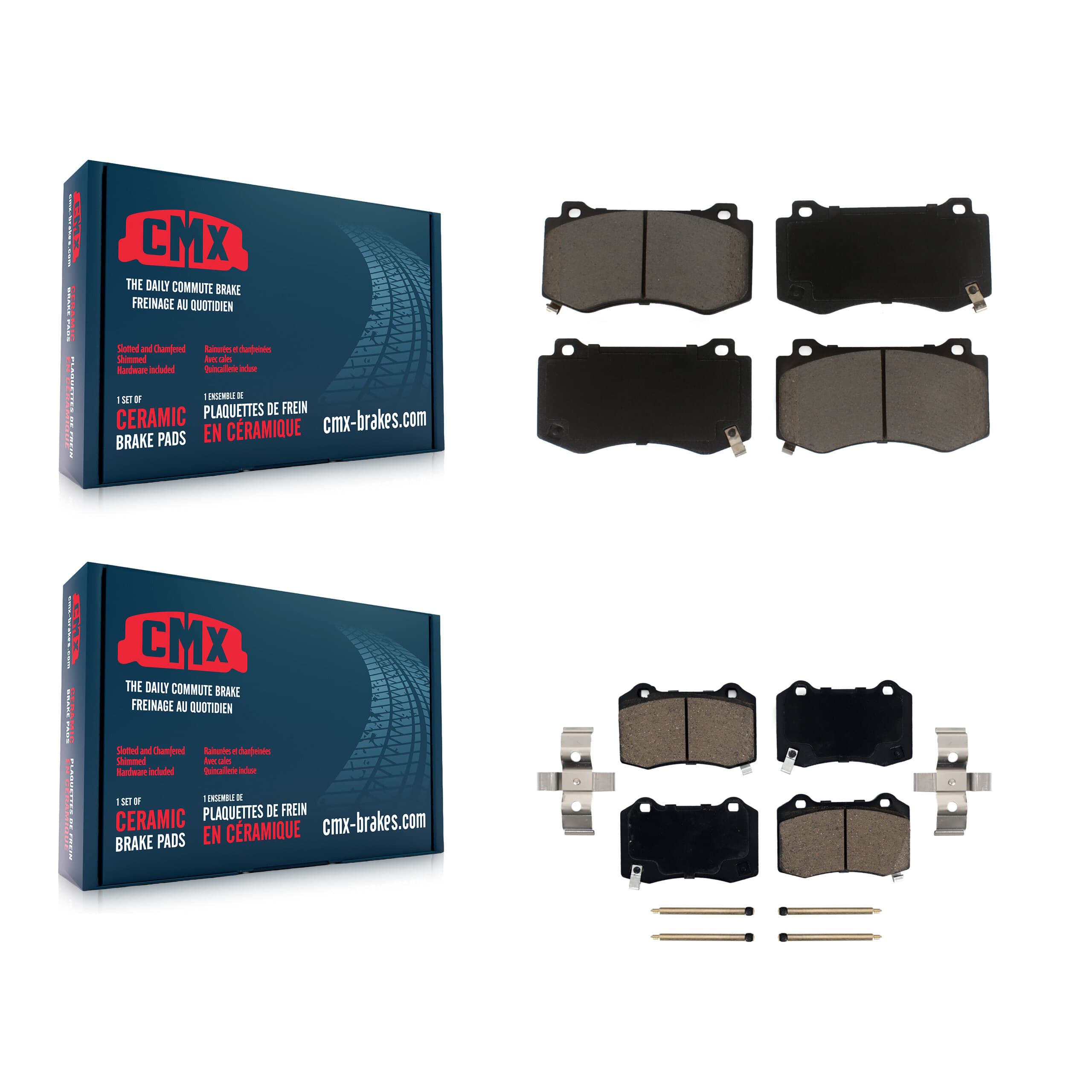 CMX - KCX-100028 - Front and Rear Disc Brake Pad Kits image 1