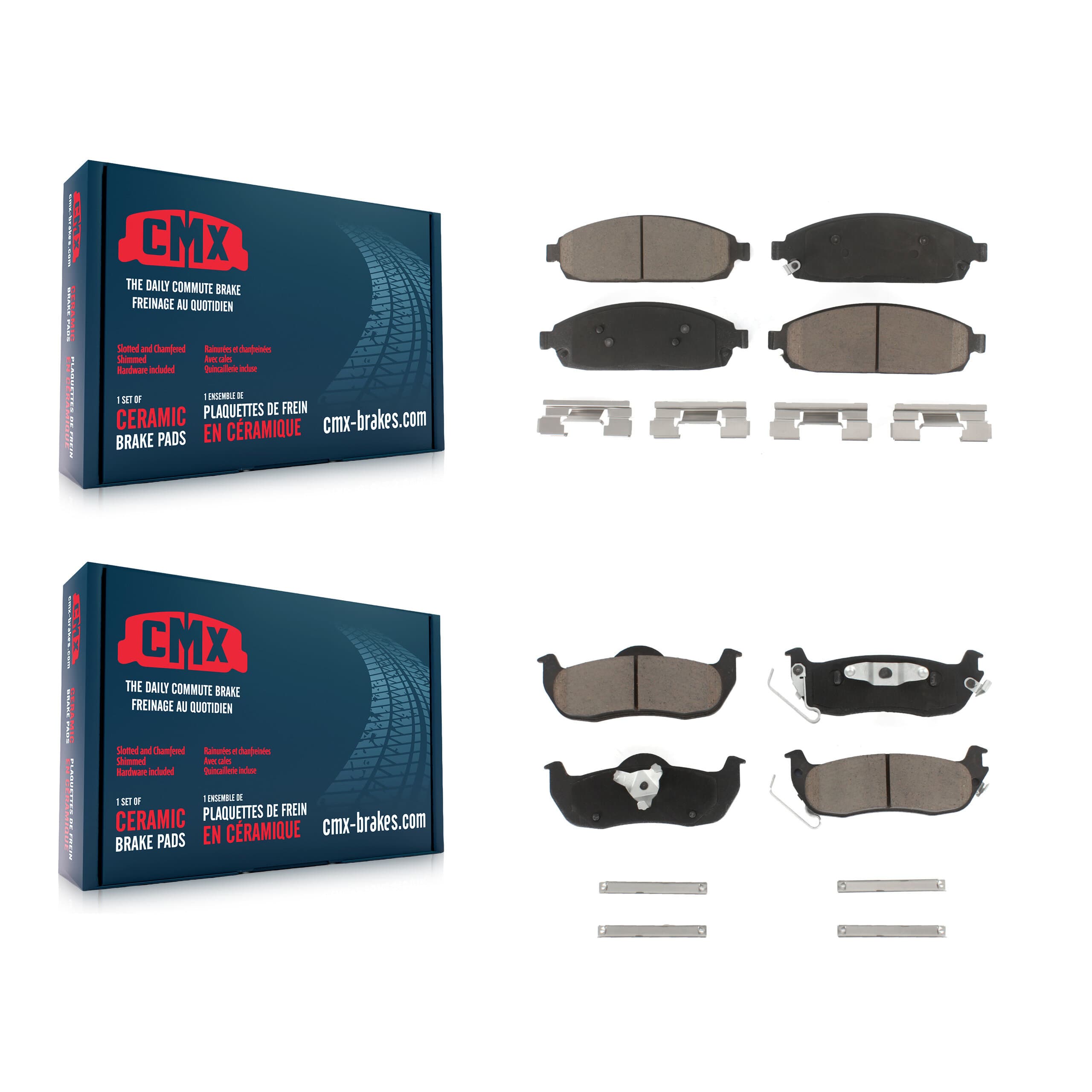 CMX - KCX-100032 - Front and Rear Disc Brake Pad Kits image 1