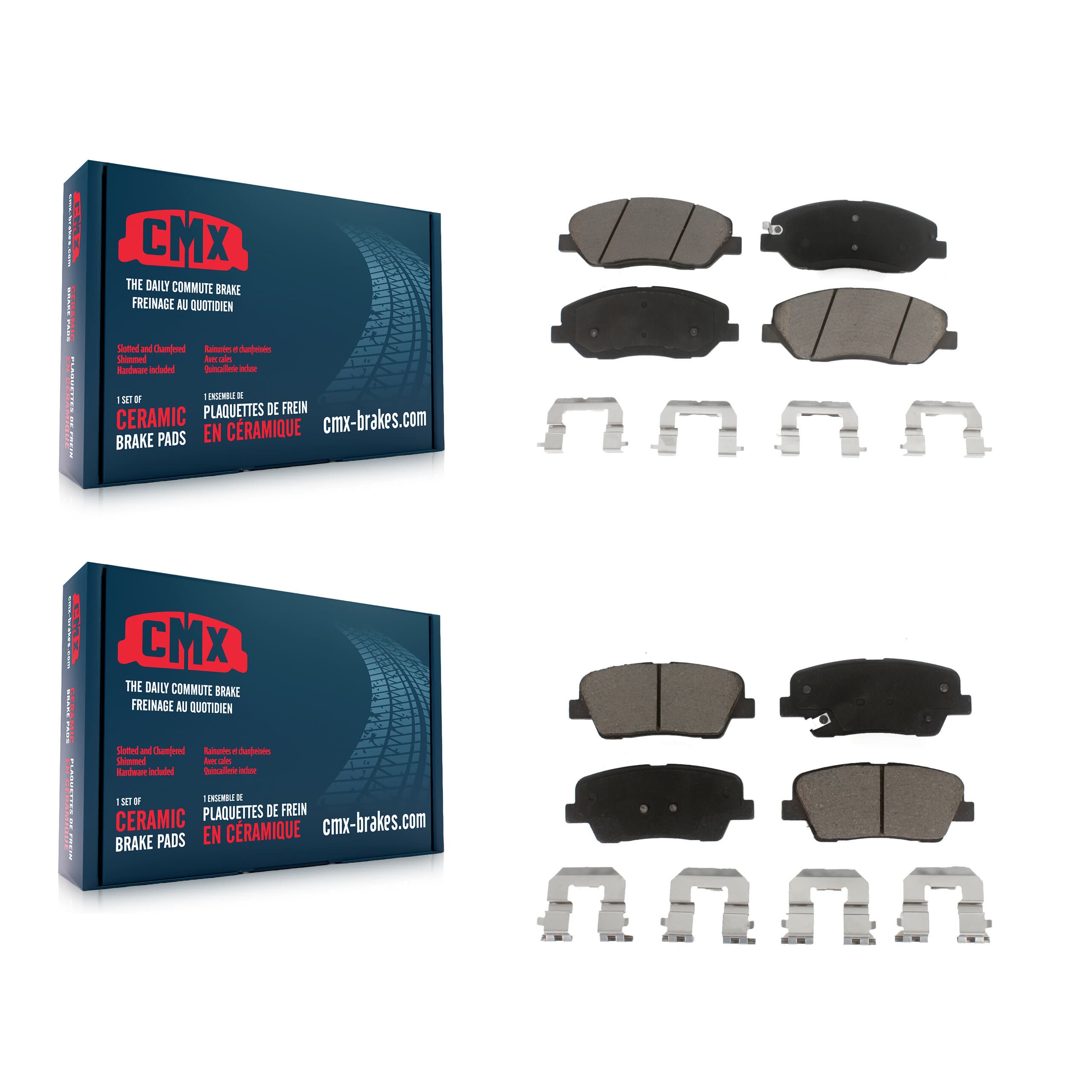 CMX - KCX-100035 - Front and Rear Disc Brake Pad Kits image 1