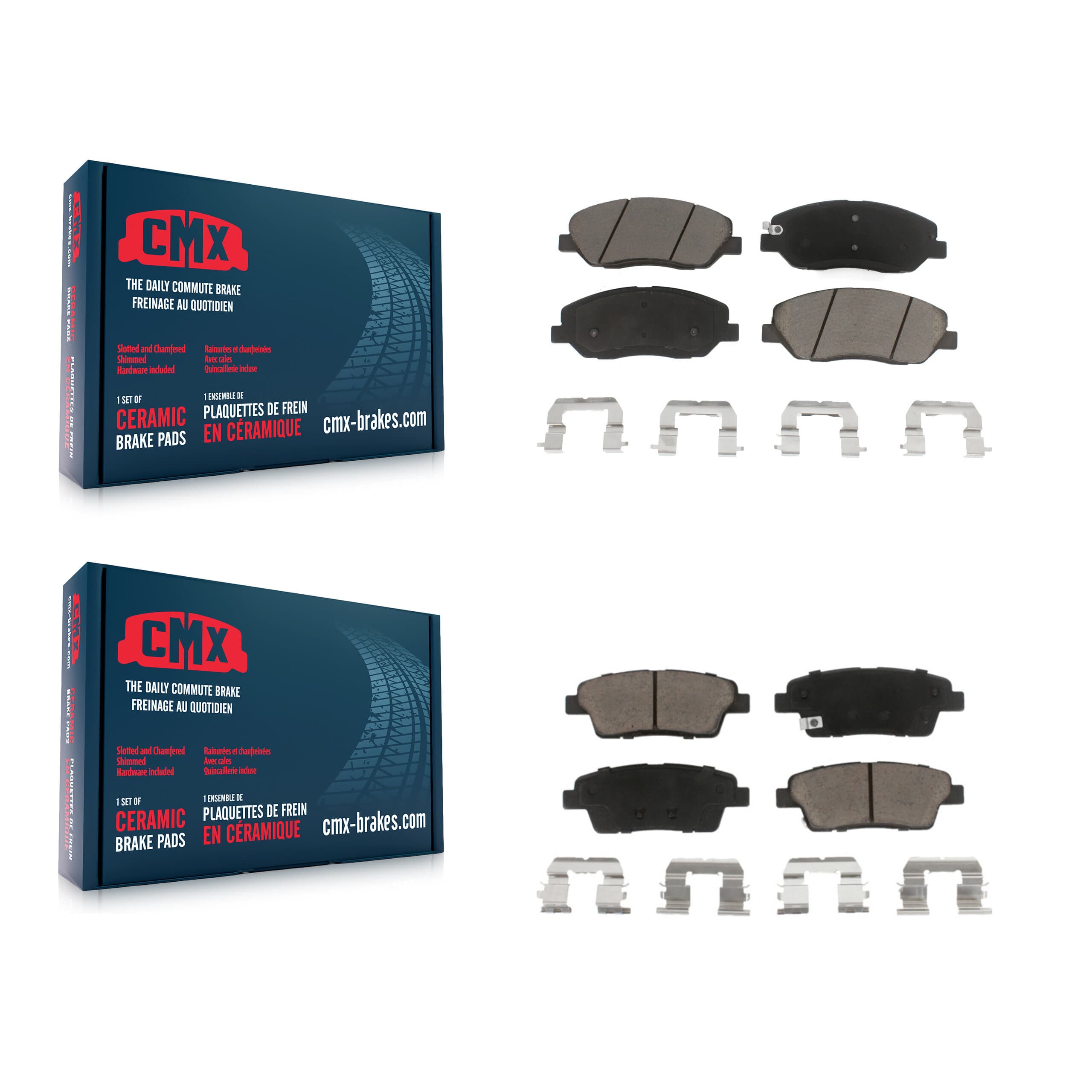 CMX - KCX-100037 - Front and Rear Disc Brake Pad Kits image 1