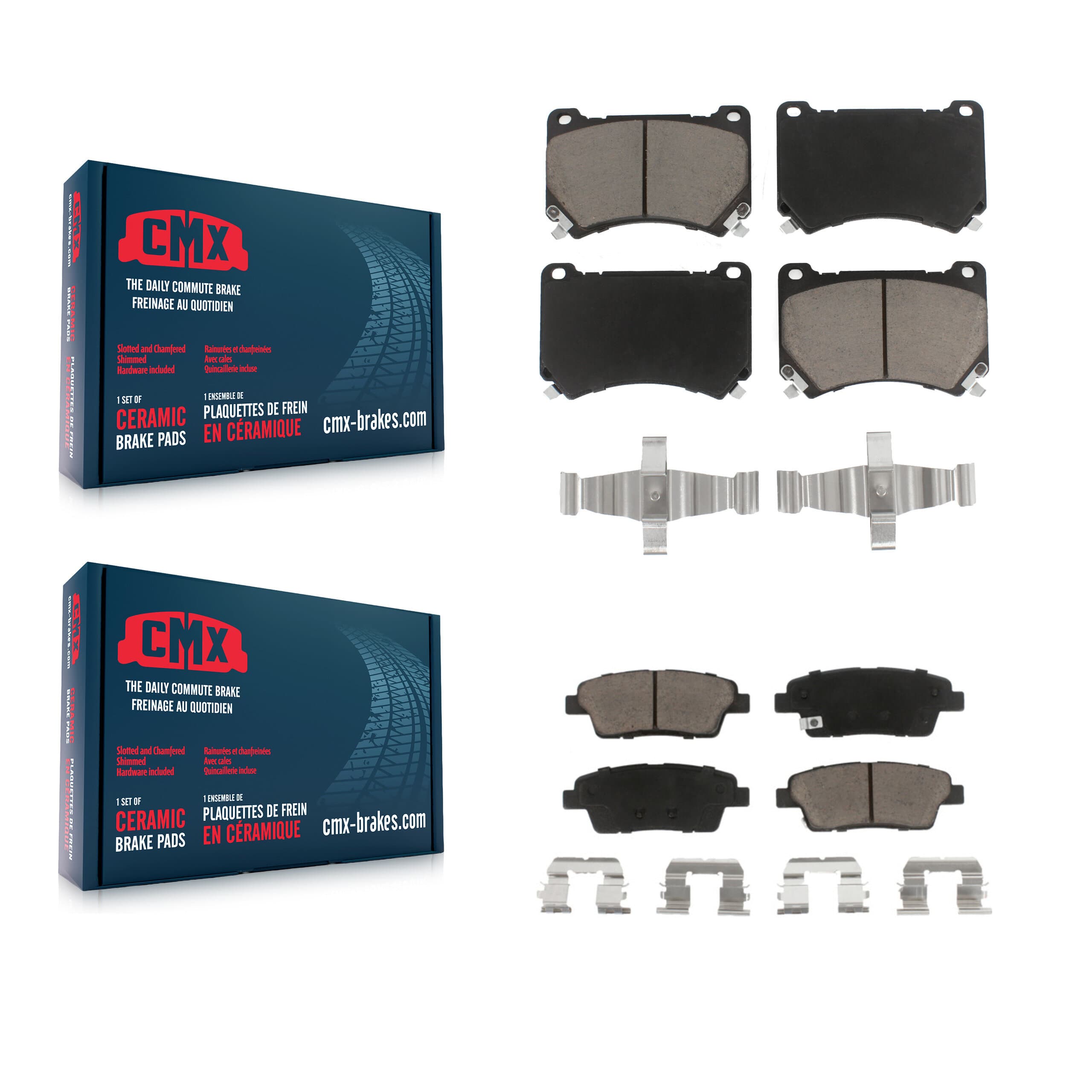 CMX - KCX-100038 - Front and Rear Disc Brake Pad Kits image 1