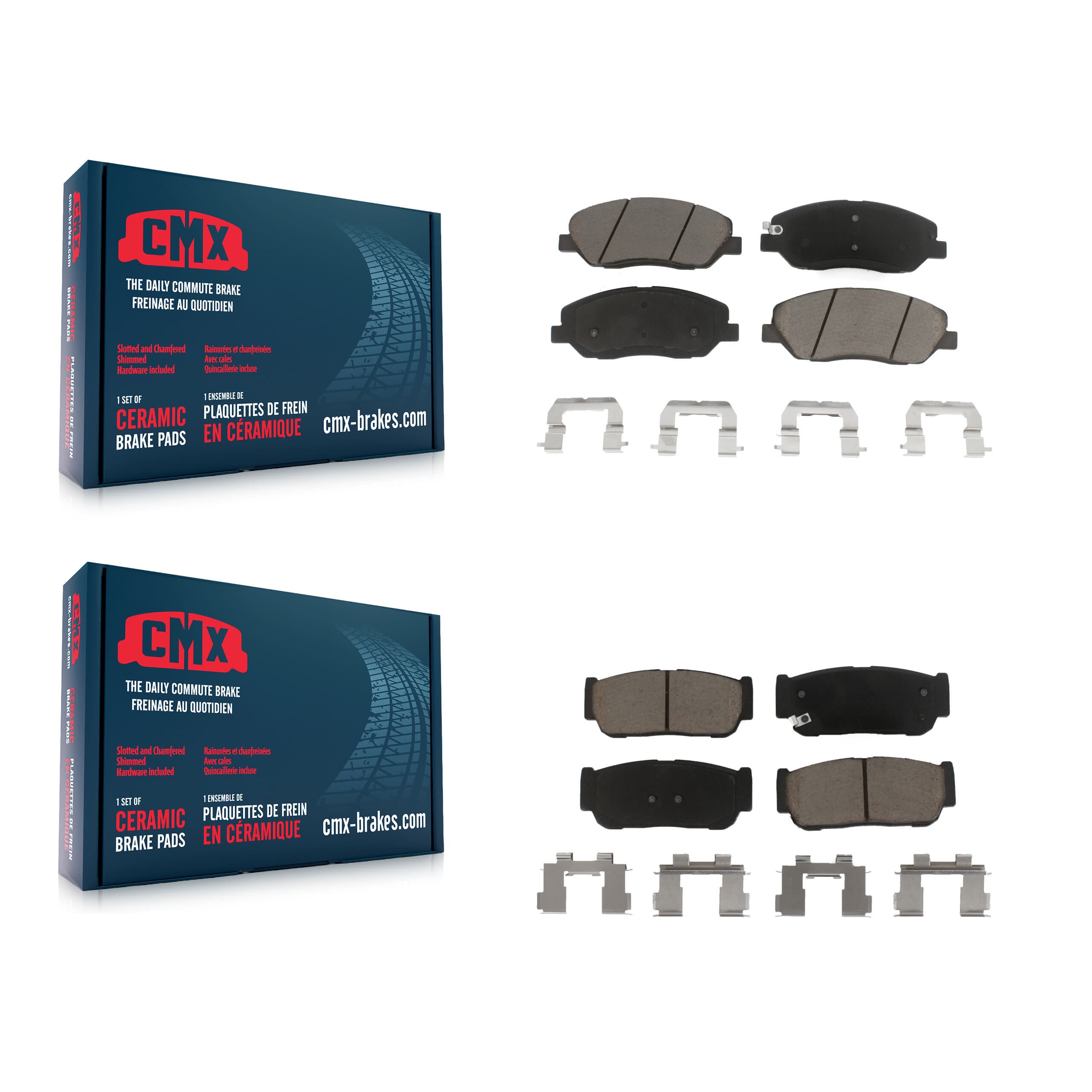 CMX - KCX-100039 - Front and Rear Disc Brake Pad Kits image 1