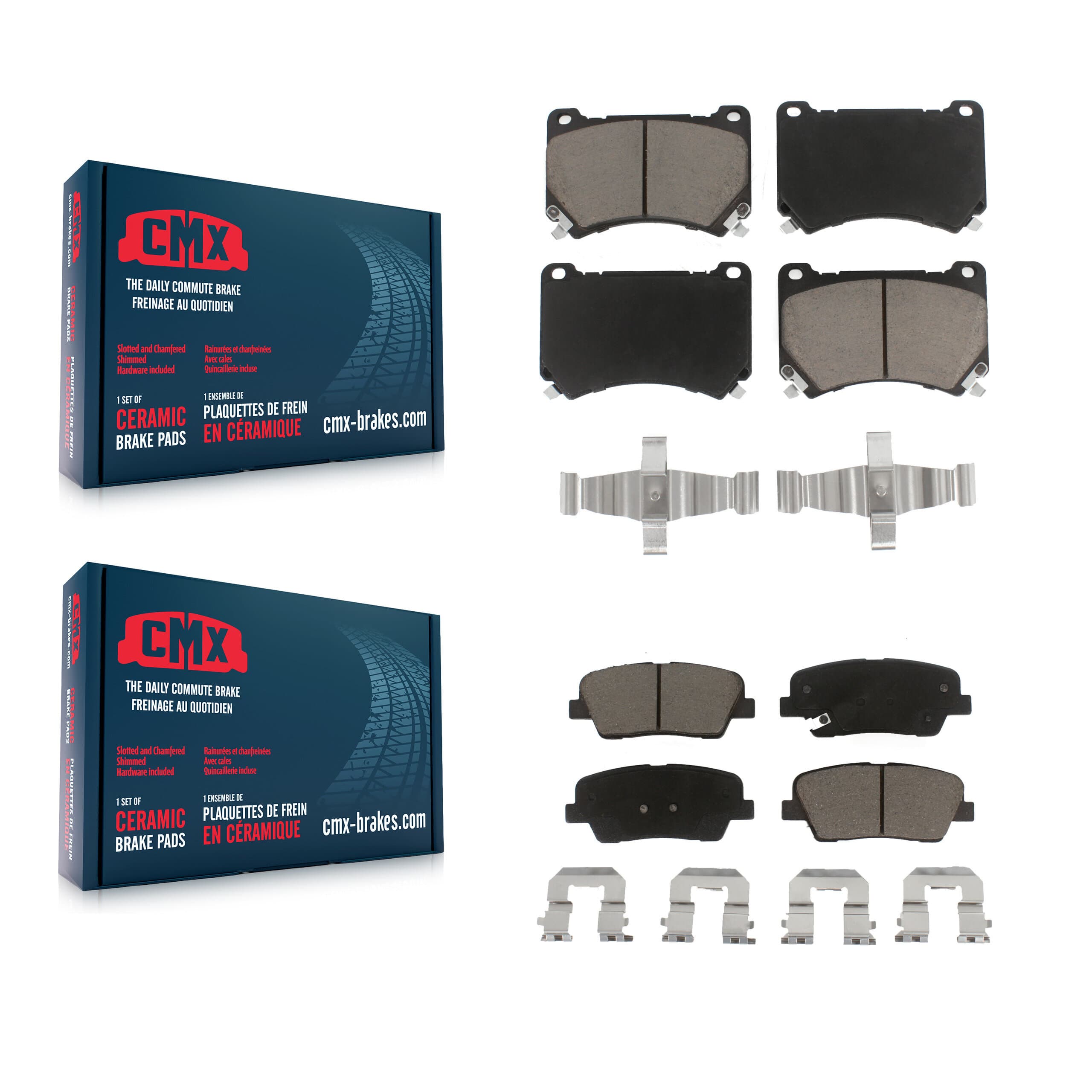 CMX - KCX-100040 - Front and Rear Disc Brake Pad Kits image 1