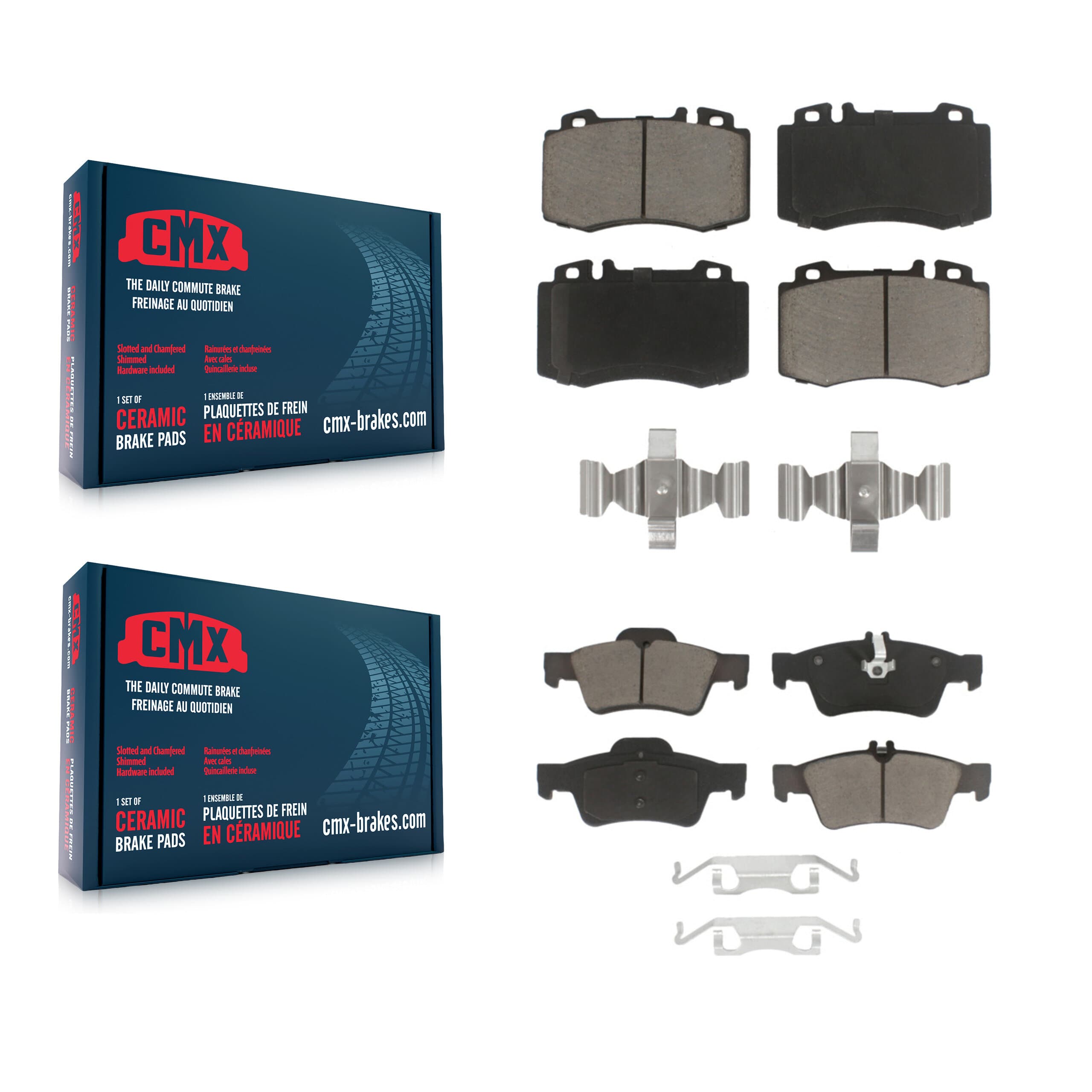 CMX - KCX-100044 - Front and Rear Disc Brake Pad Kits image 1