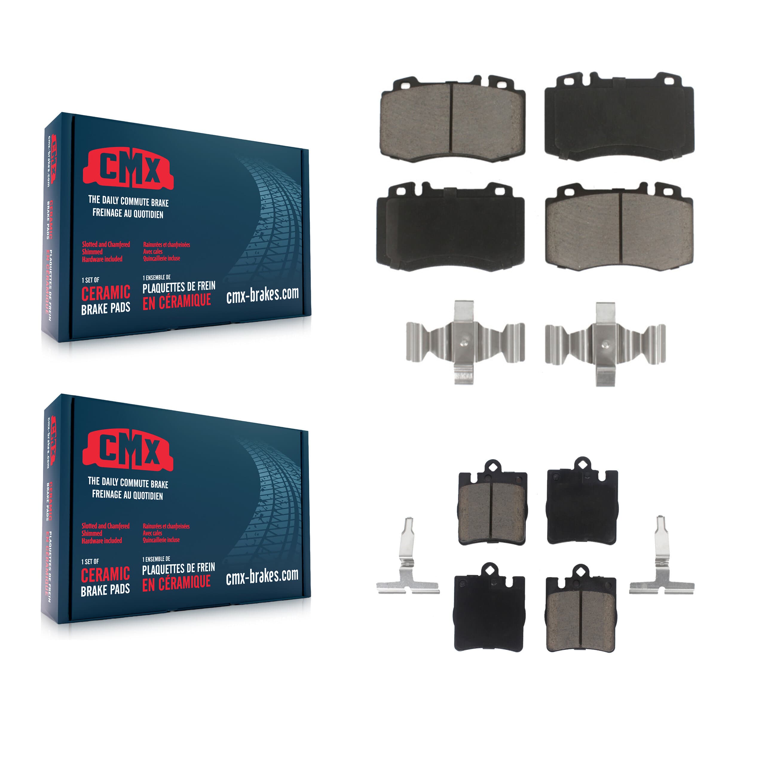 CMX - KCX-100045 - Front and Rear Disc Brake Pad Kits image 1