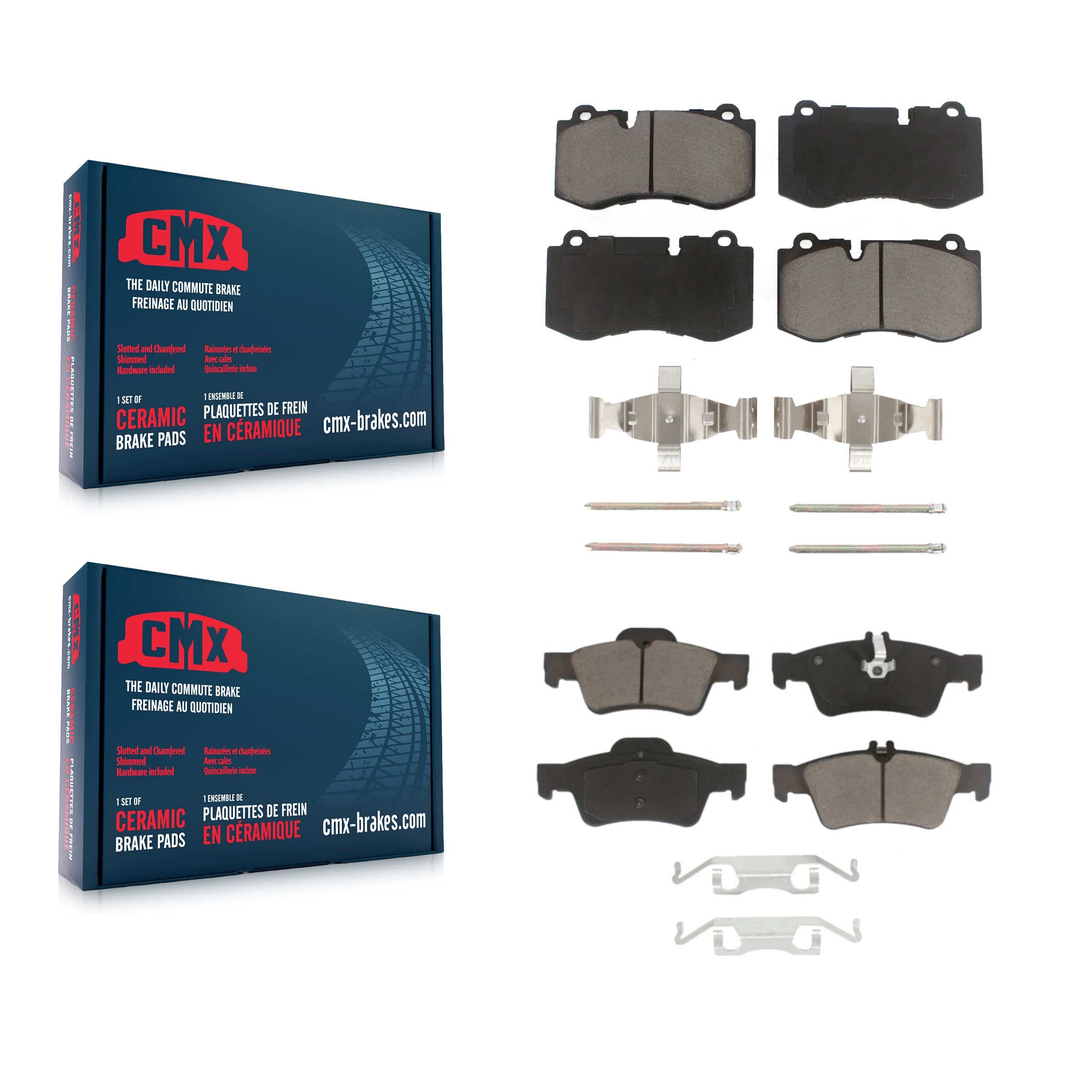 CMX - KCX-100047 - Front and Rear Disc Brake Pad Kits image 1