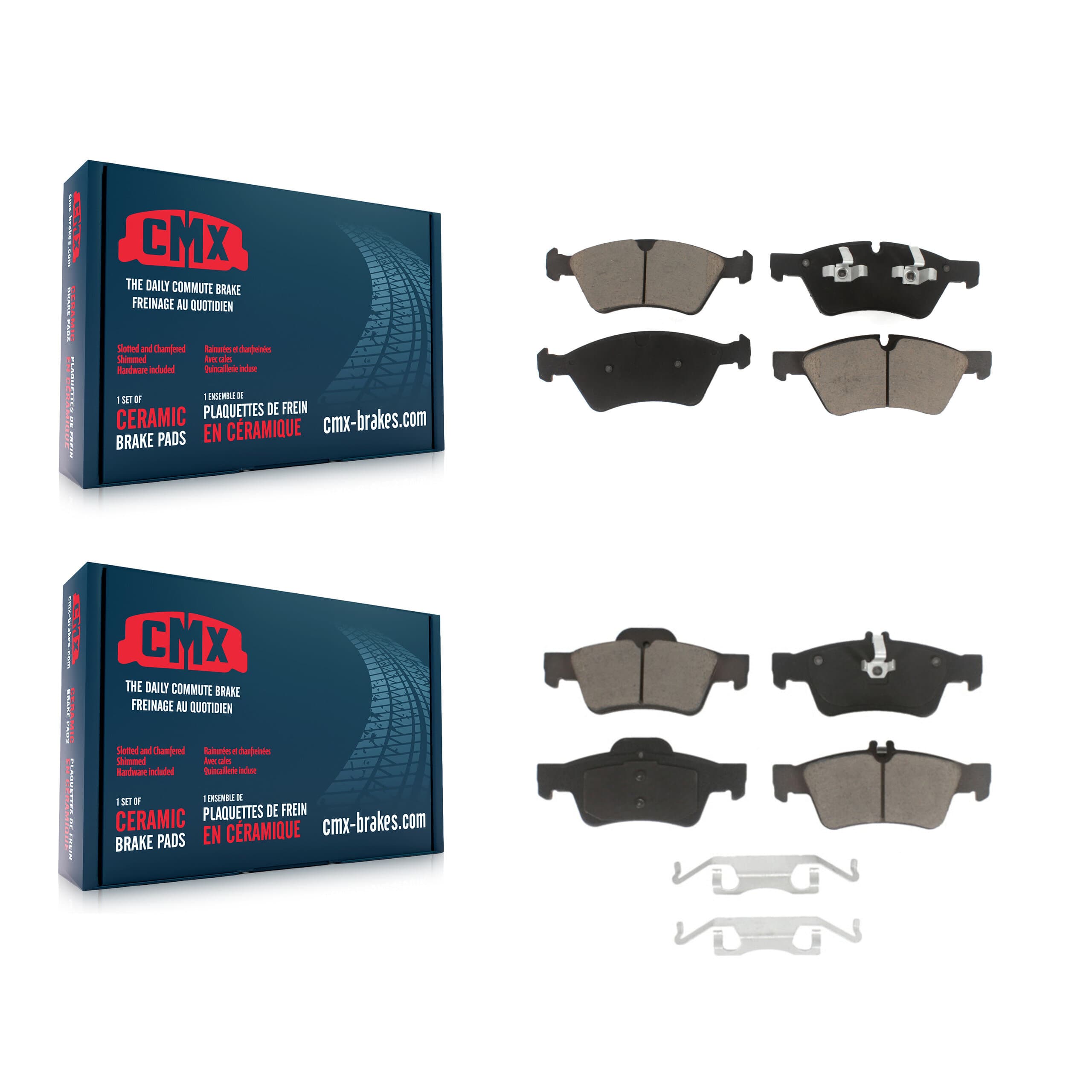 CMX - KCX-100048 - Front and Rear Disc Brake Pad Kits image 1