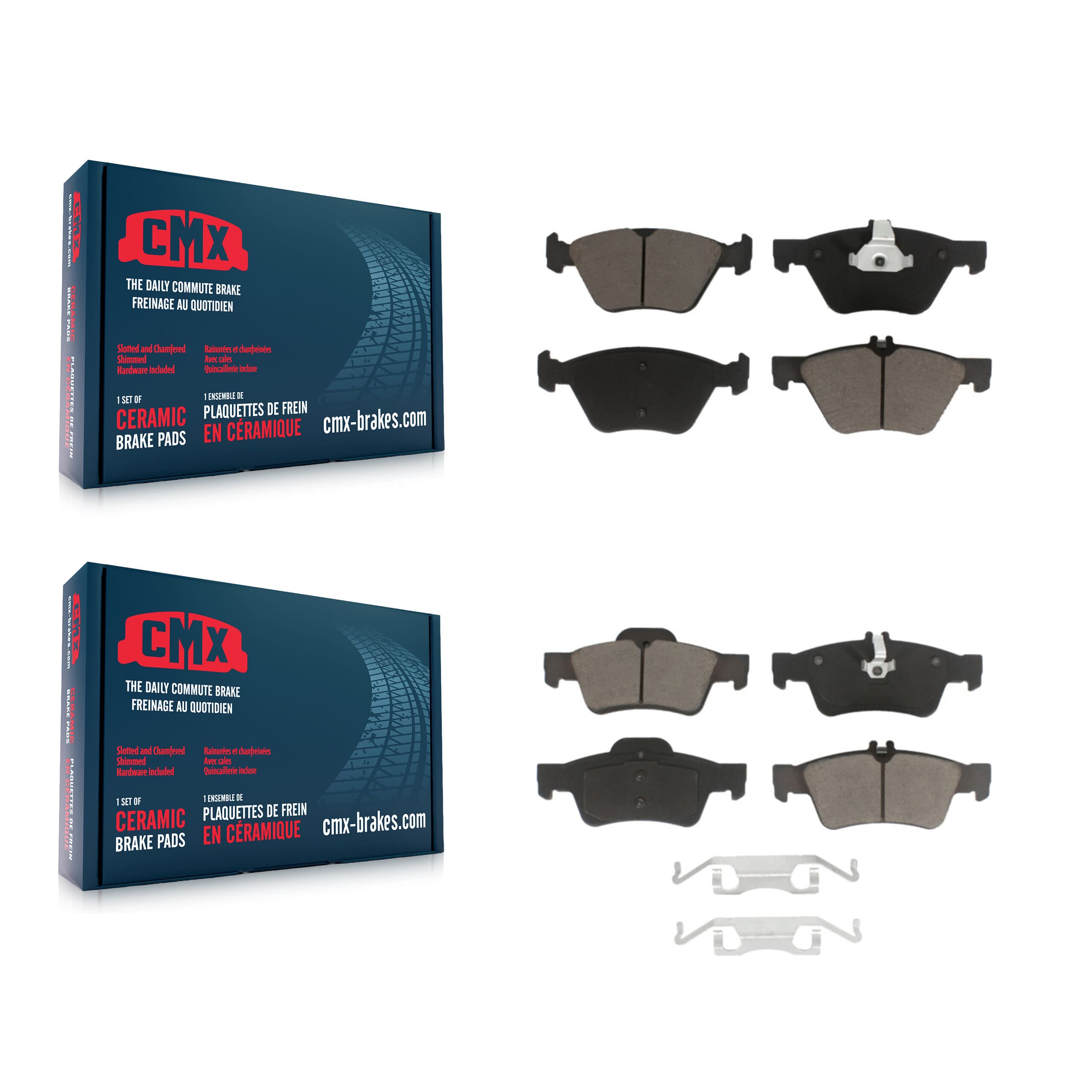 CMX - KCX-100050 - Front and Rear Disc Brake Pad Kits image 1