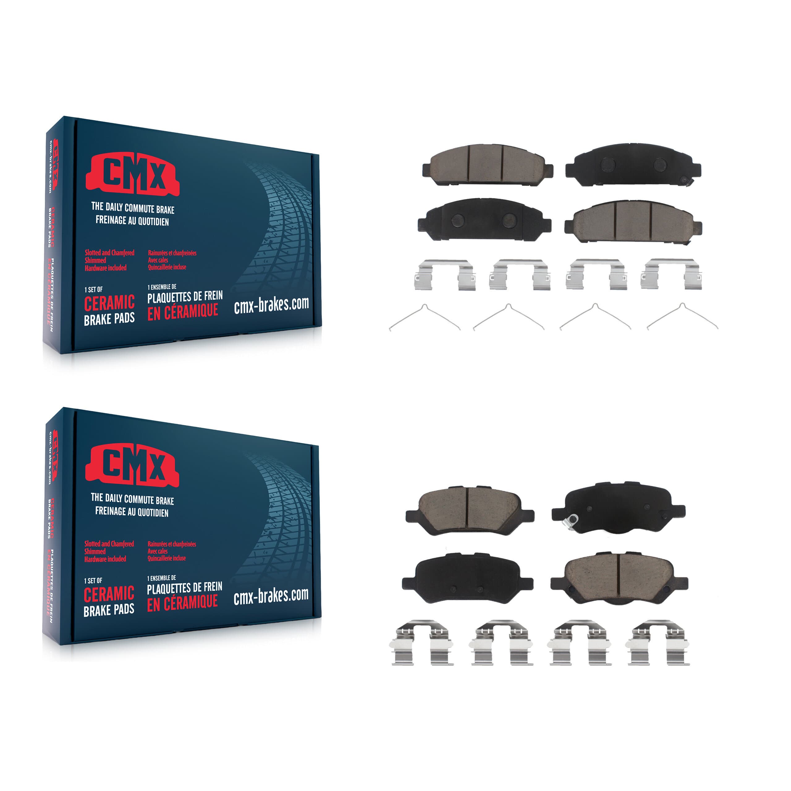 CMX - KCX-100051 - Front and Rear Disc Brake Pad Kits image 1
