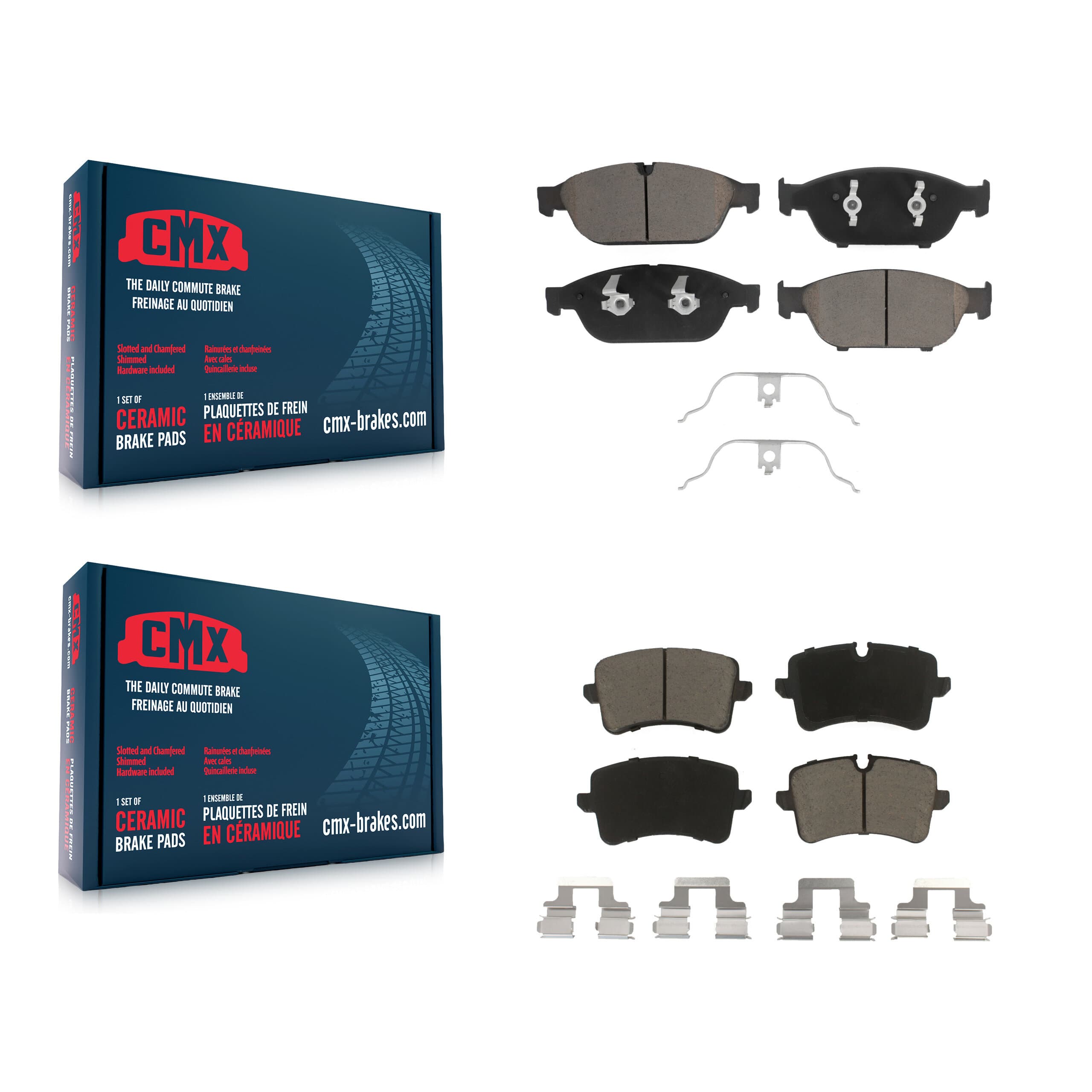 CMX - KCX-100052 - Front and Rear Disc Brake Pad Kits image 1