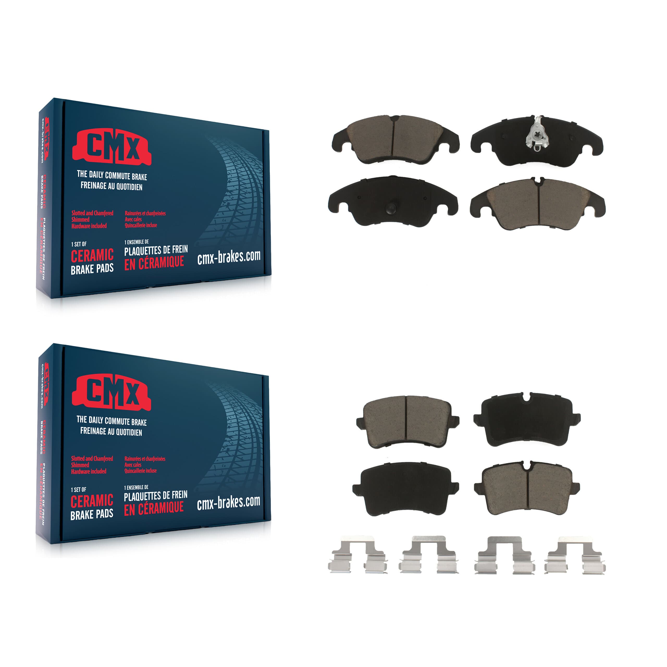 CMX - KCX-100053 - Front and Rear Disc Brake Pad Kits image 1