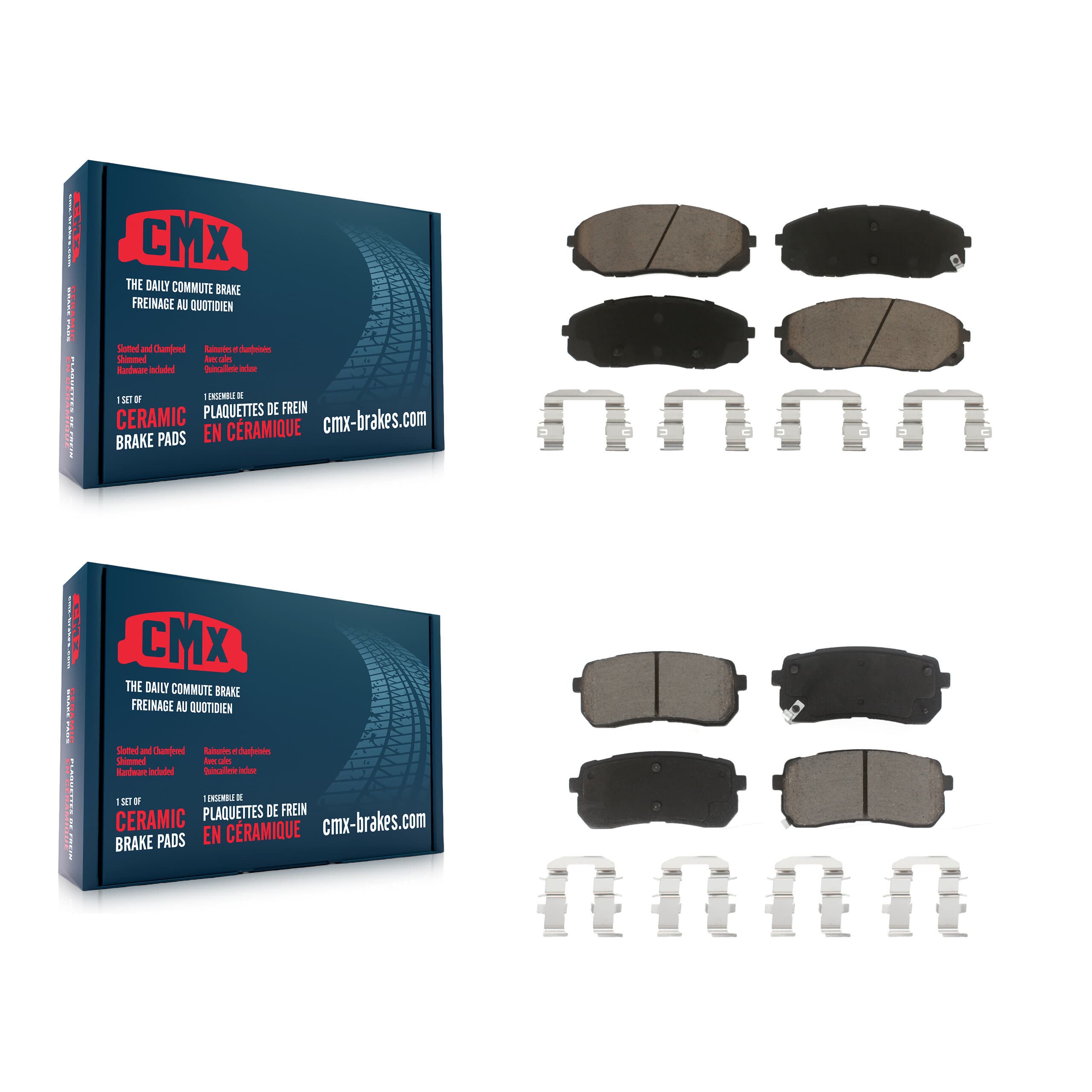 CMX - KCX-100055 - Front and Rear Disc Brake Pad Kits image 1