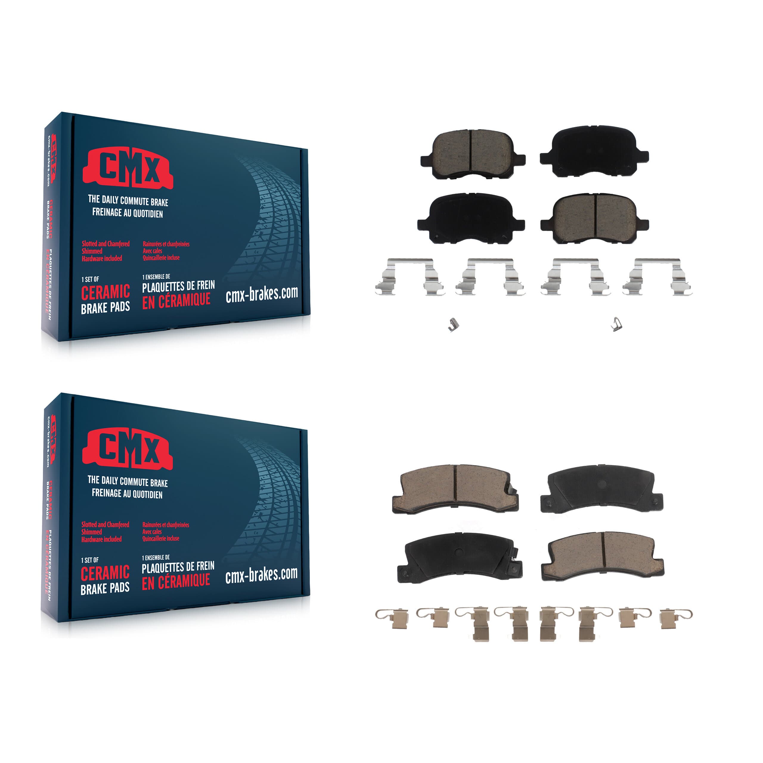 CMX - KCX-100059 - Front and Rear Disc Brake Pad Kits image 1