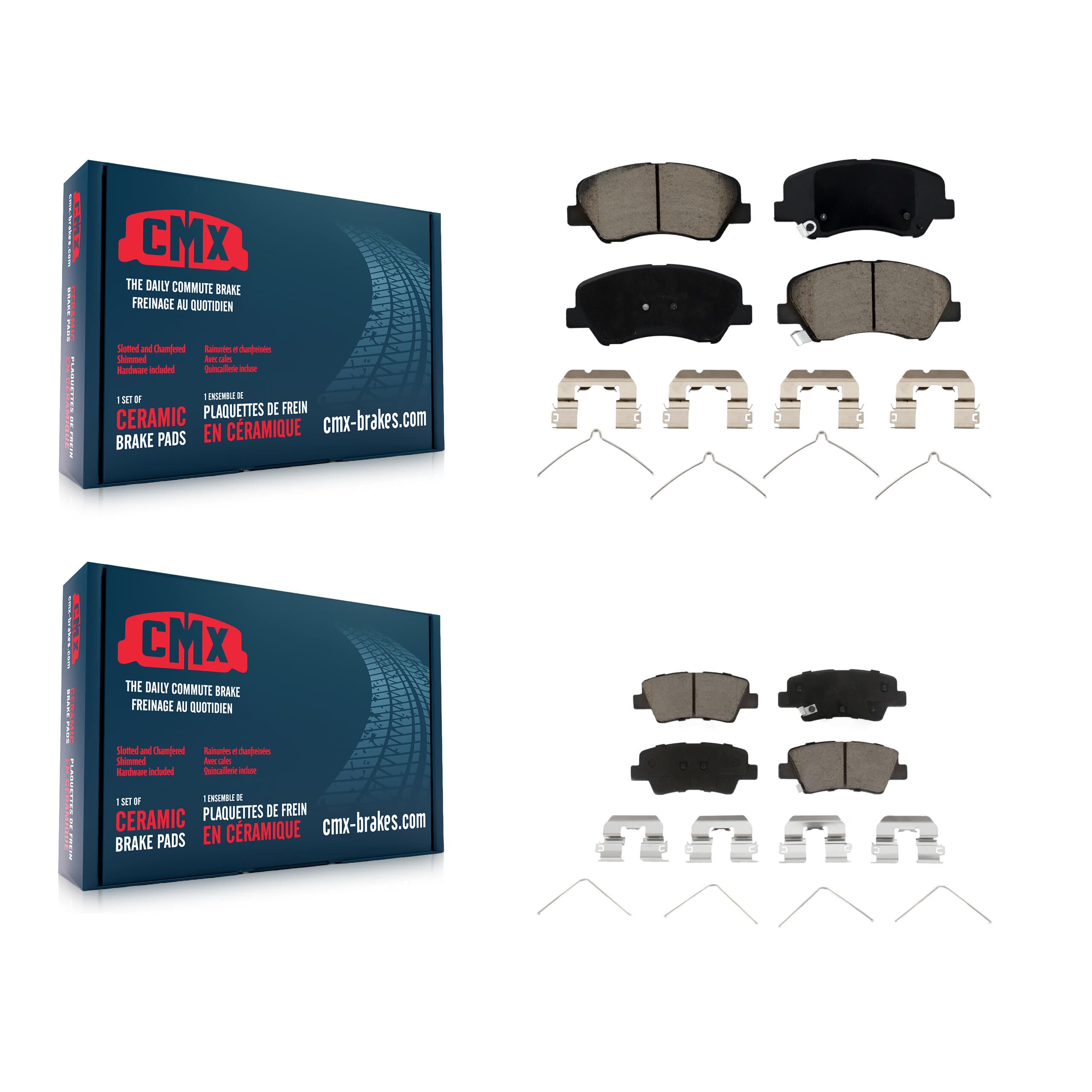 CMX - KCX-100061 - Front and Rear Disc Brake Pad Kits image 1