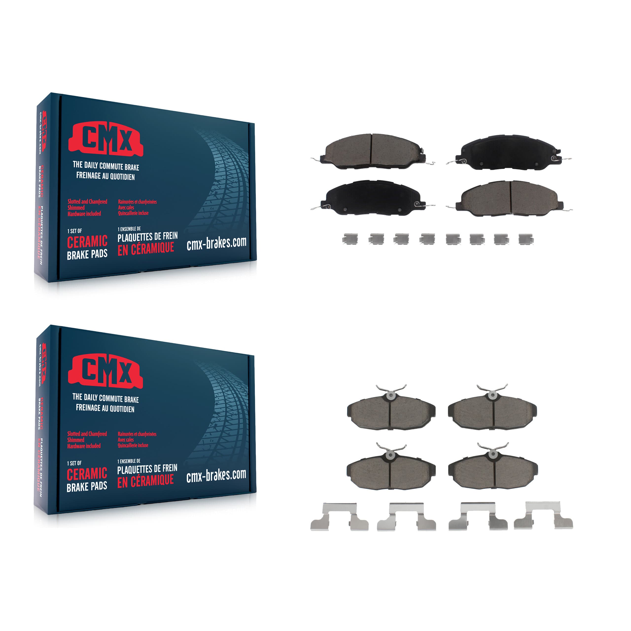 CMX - KCX-100063 - Front and Rear Disc Brake Pad Kits image 1