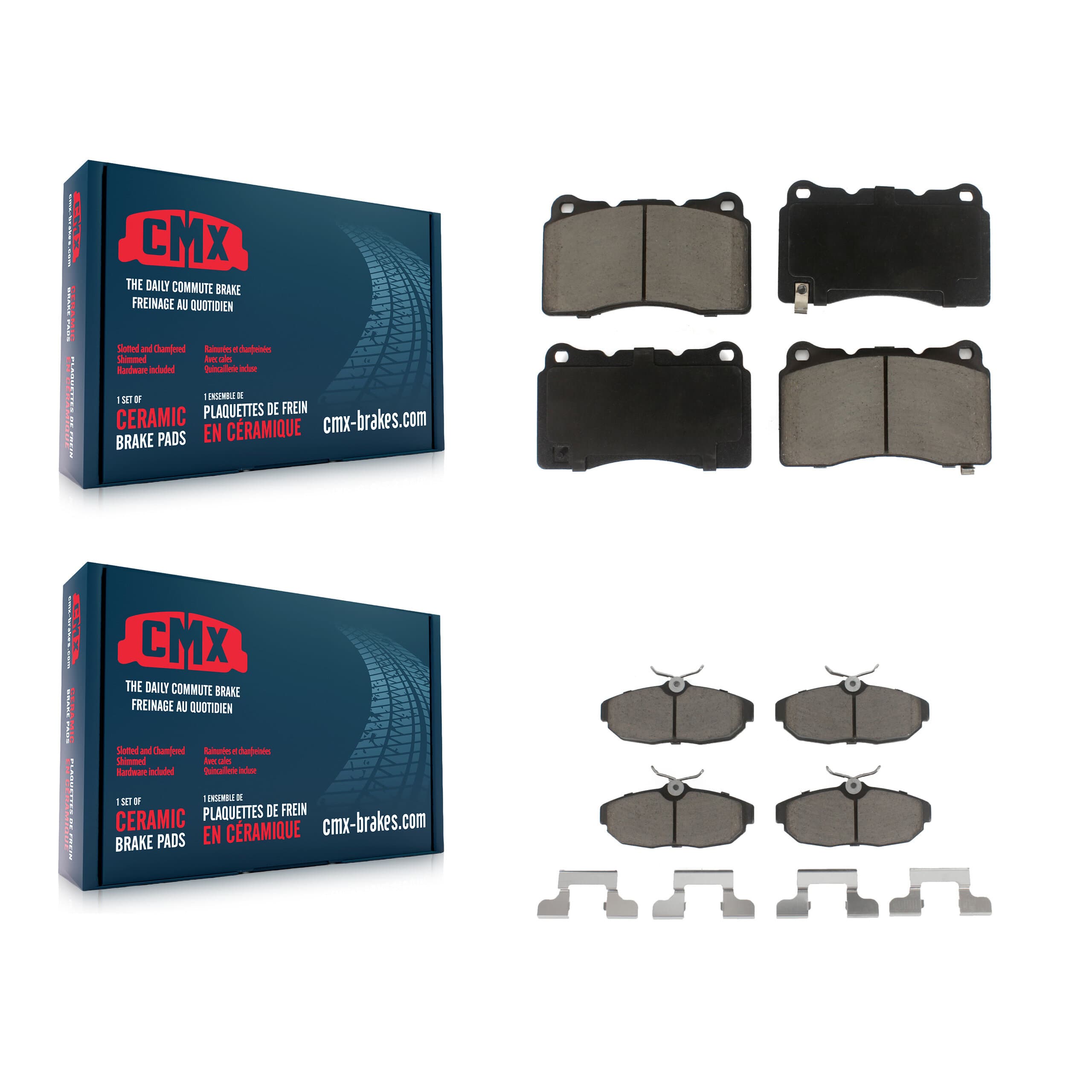 CMX - KCX-100064 - Front and Rear Disc Brake Pad Kits image 1