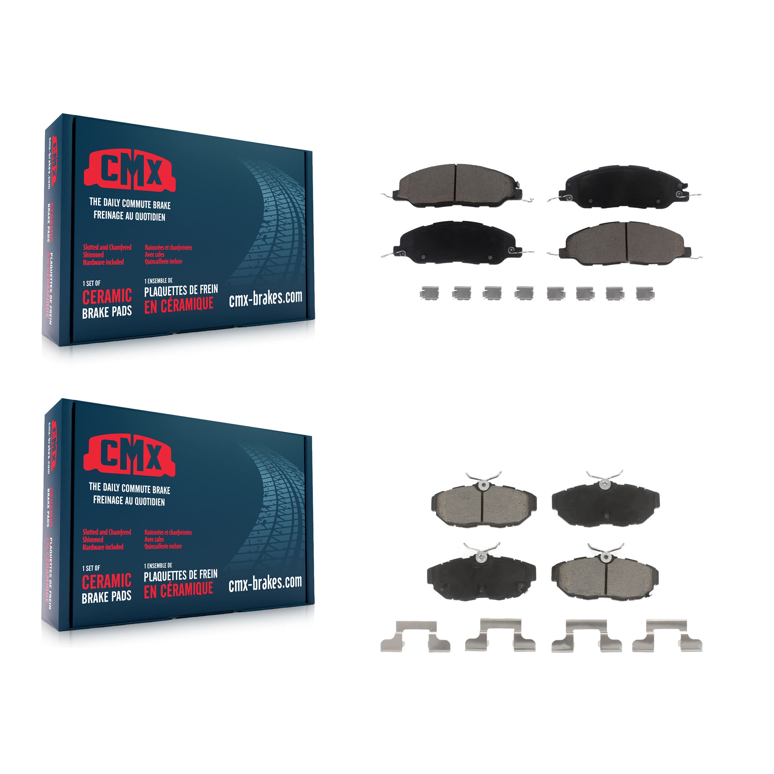 CMX - KCX-100065 - Front and Rear Disc Brake Pad Kits image 1