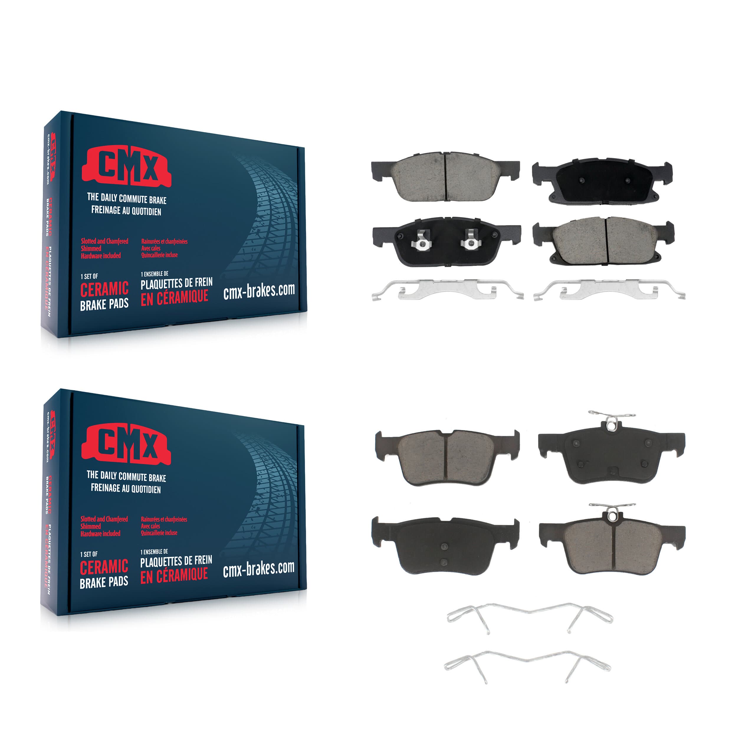 CMX - KCX-100067 - Front and Rear Disc Brake Pad Kits image 1