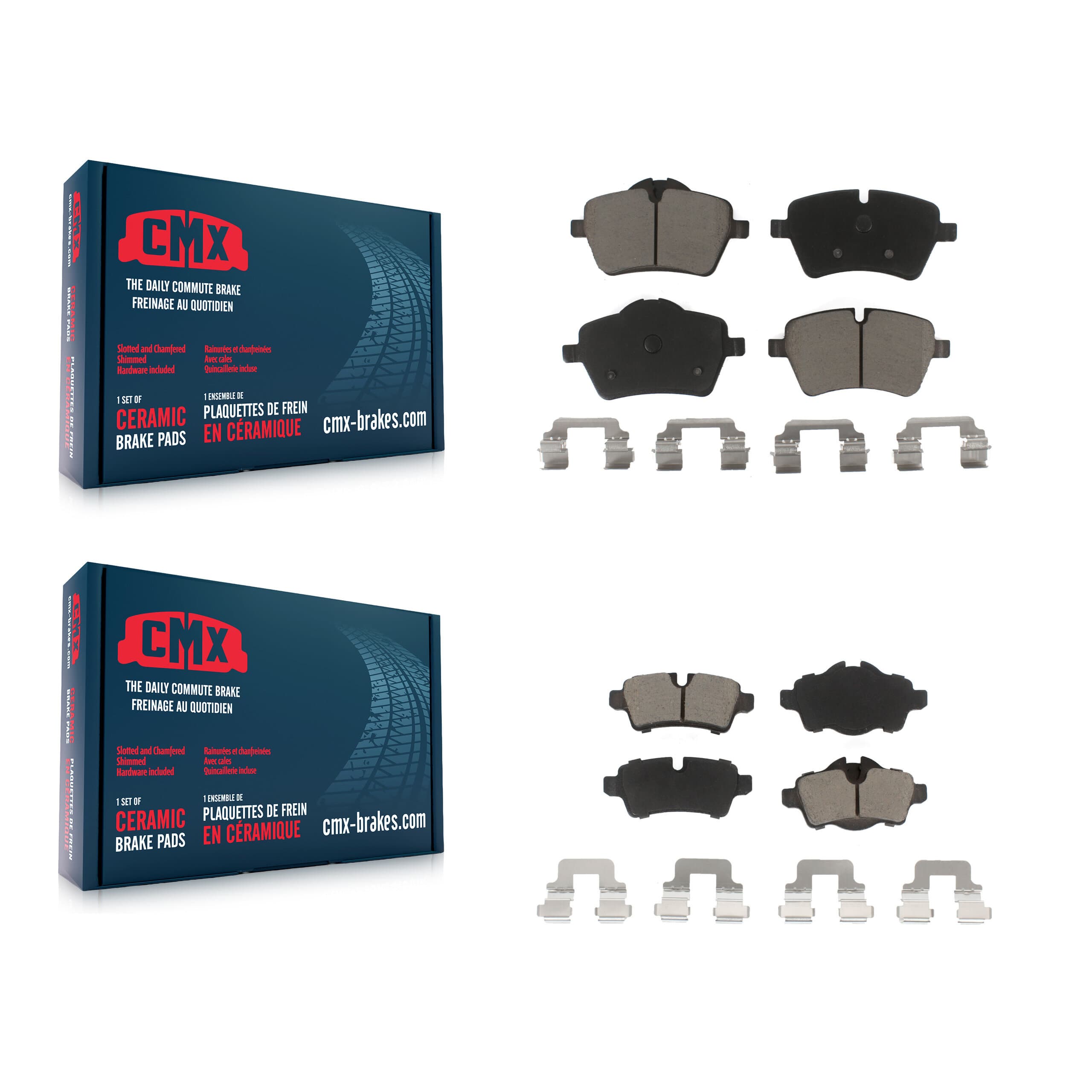 CMX - KCX-100070 - Front and Rear Disc Brake Pad Kits image 1