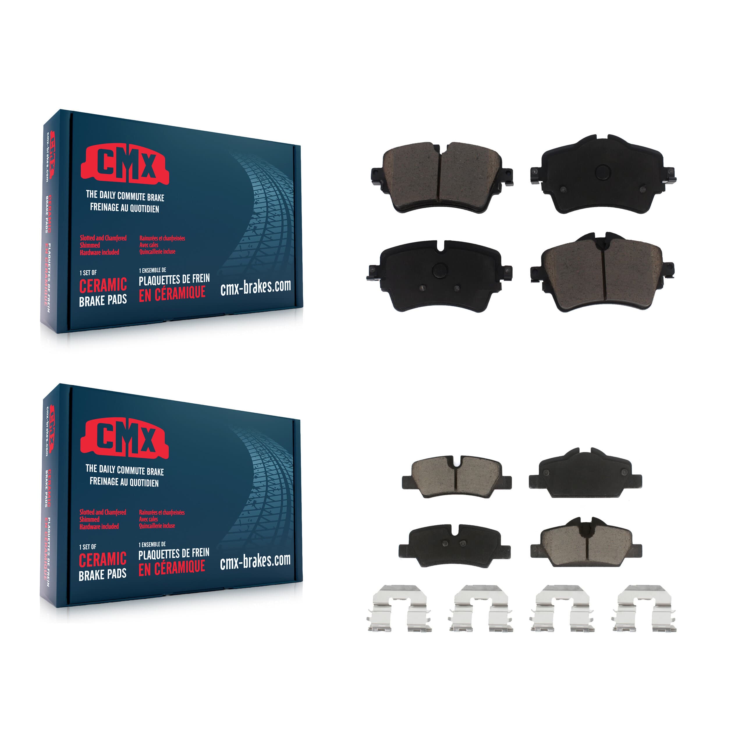 CMX - KCX-100071 - Front and Rear Disc Brake Pad Kits image 1