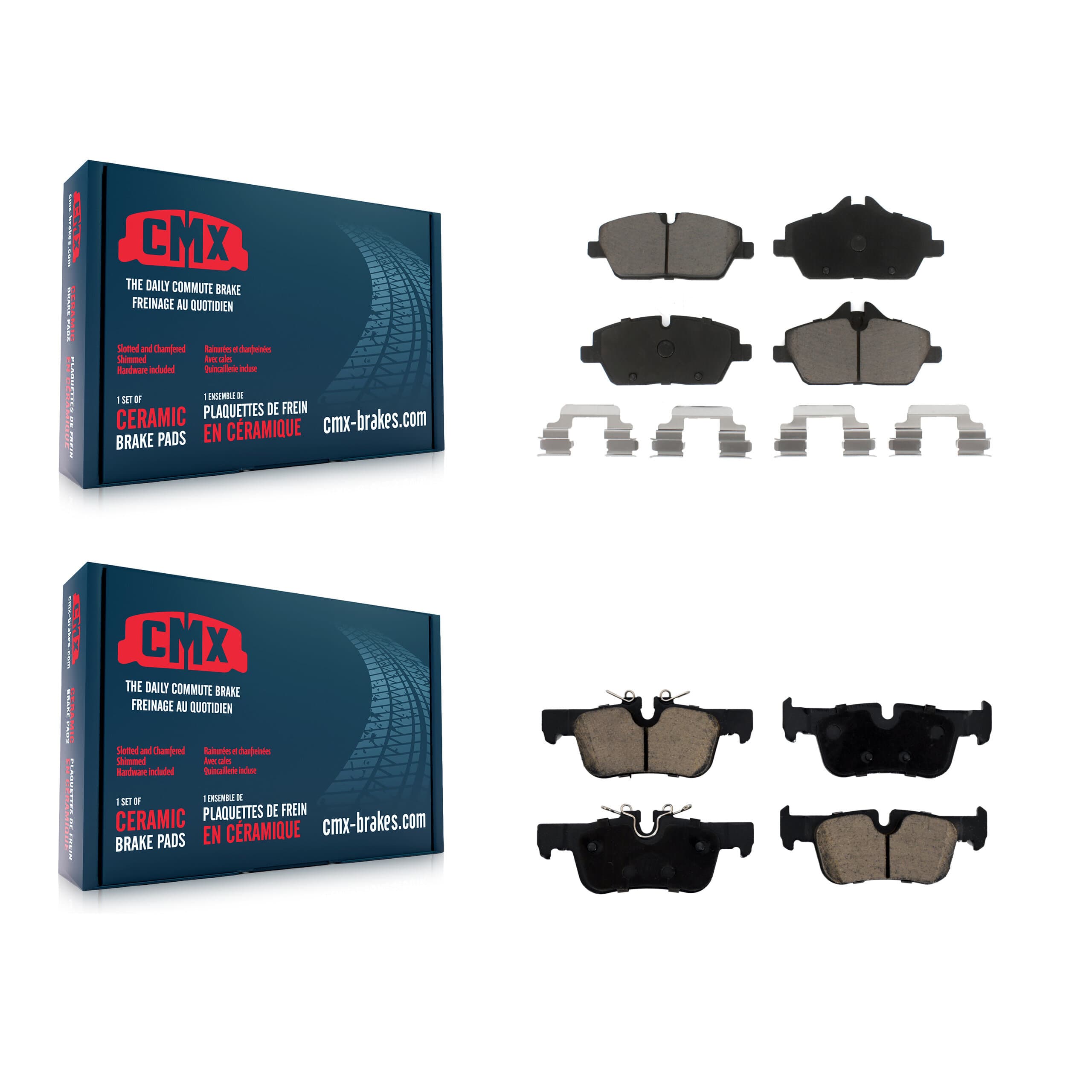 CMX - KCX-100072 - Front and Rear Disc Brake Pad Kits image 1