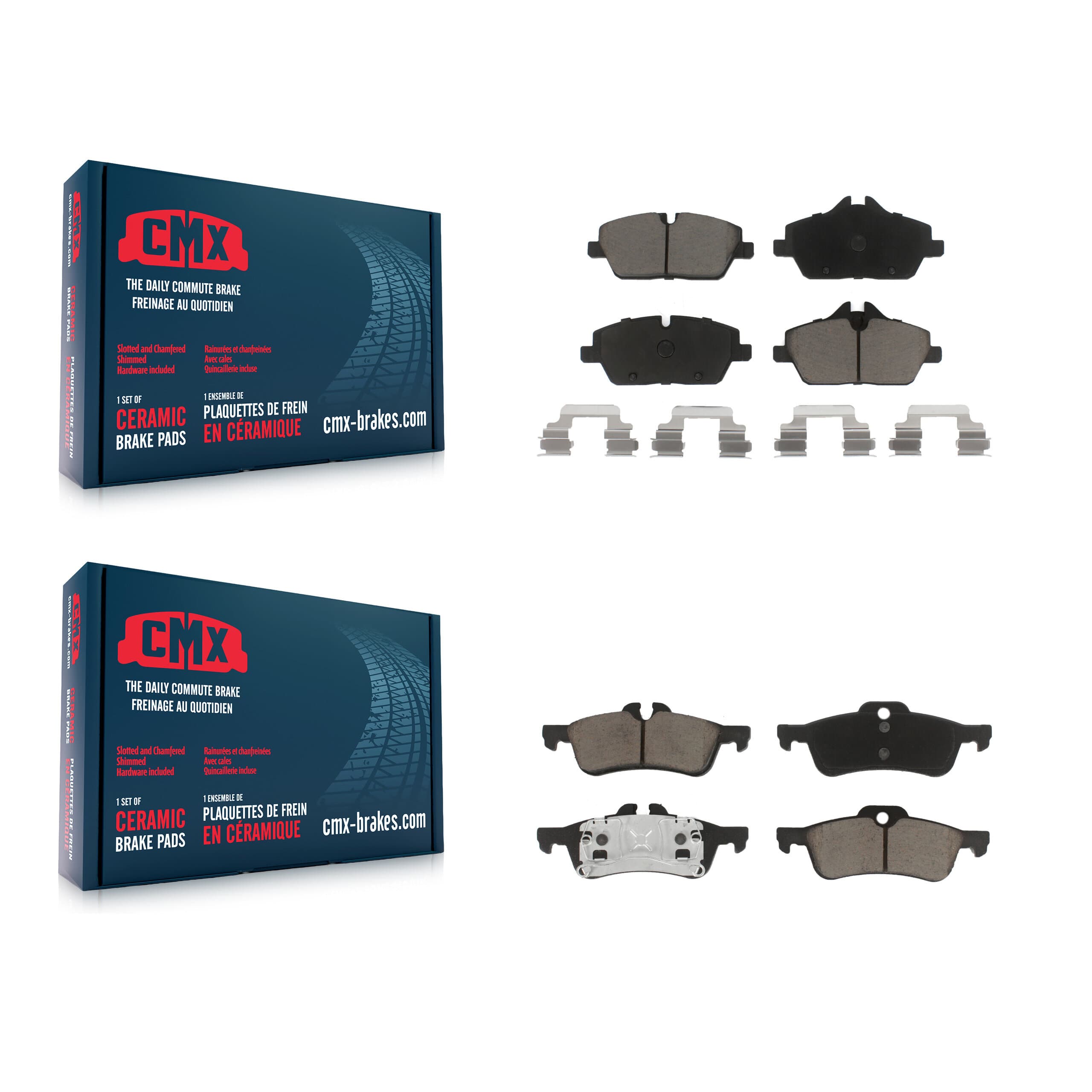 CMX - KCX-100073 - Front and Rear Disc Brake Pad Kits image 1