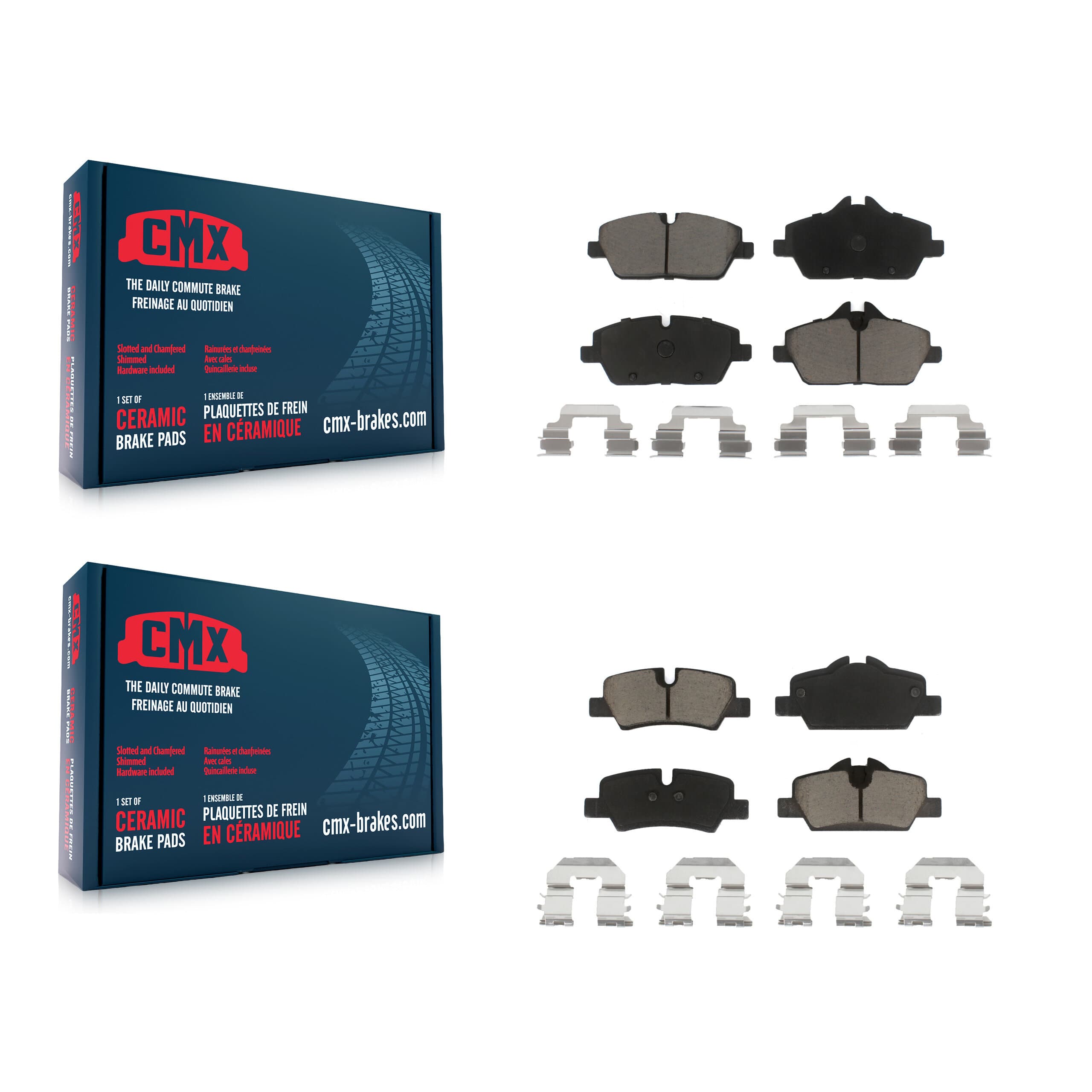 CMX - KCX-100077 - Front and Rear Disc Brake Pad Kits image 1