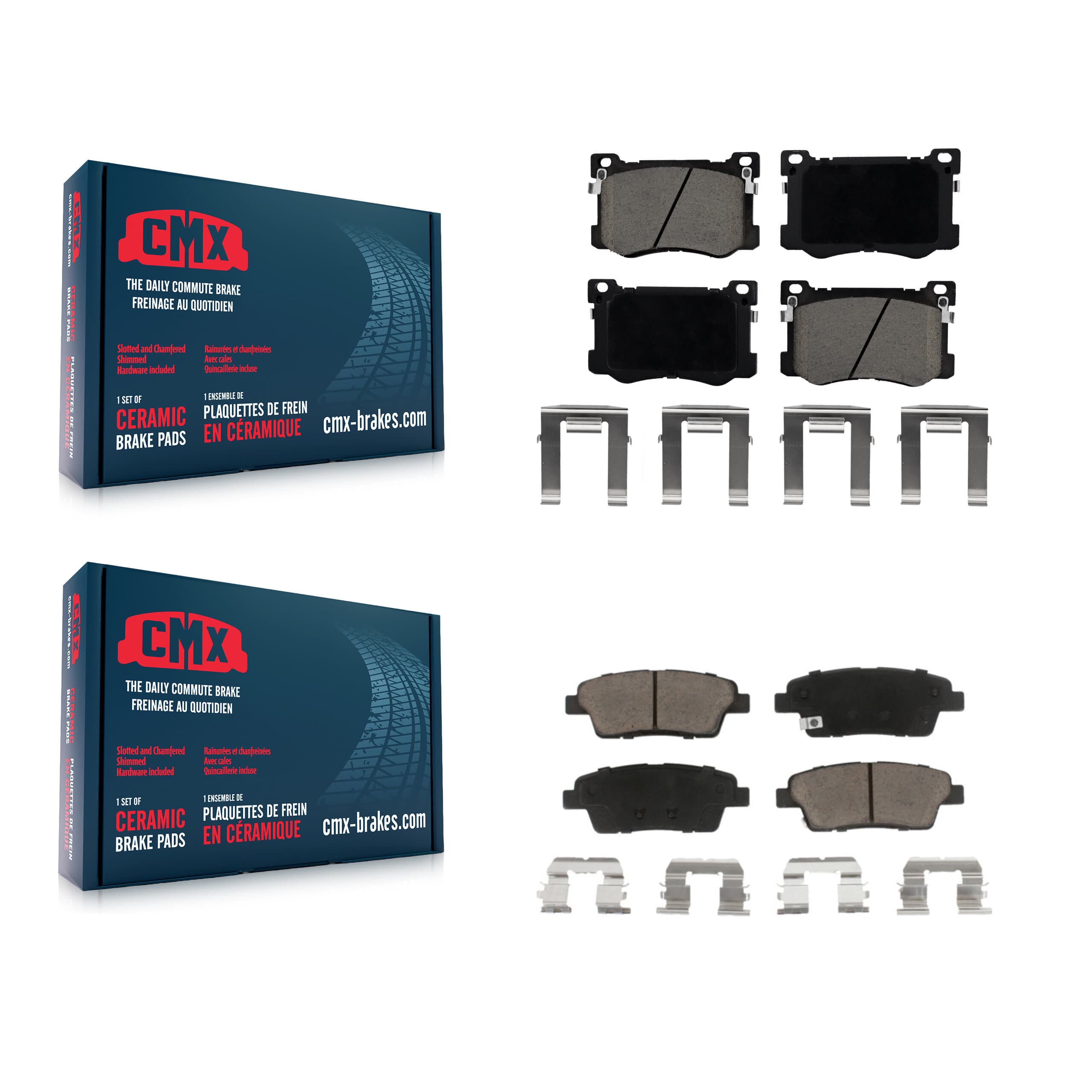 CMX - KCX-100080 - Front and Rear Disc Brake Pad Kits image 1