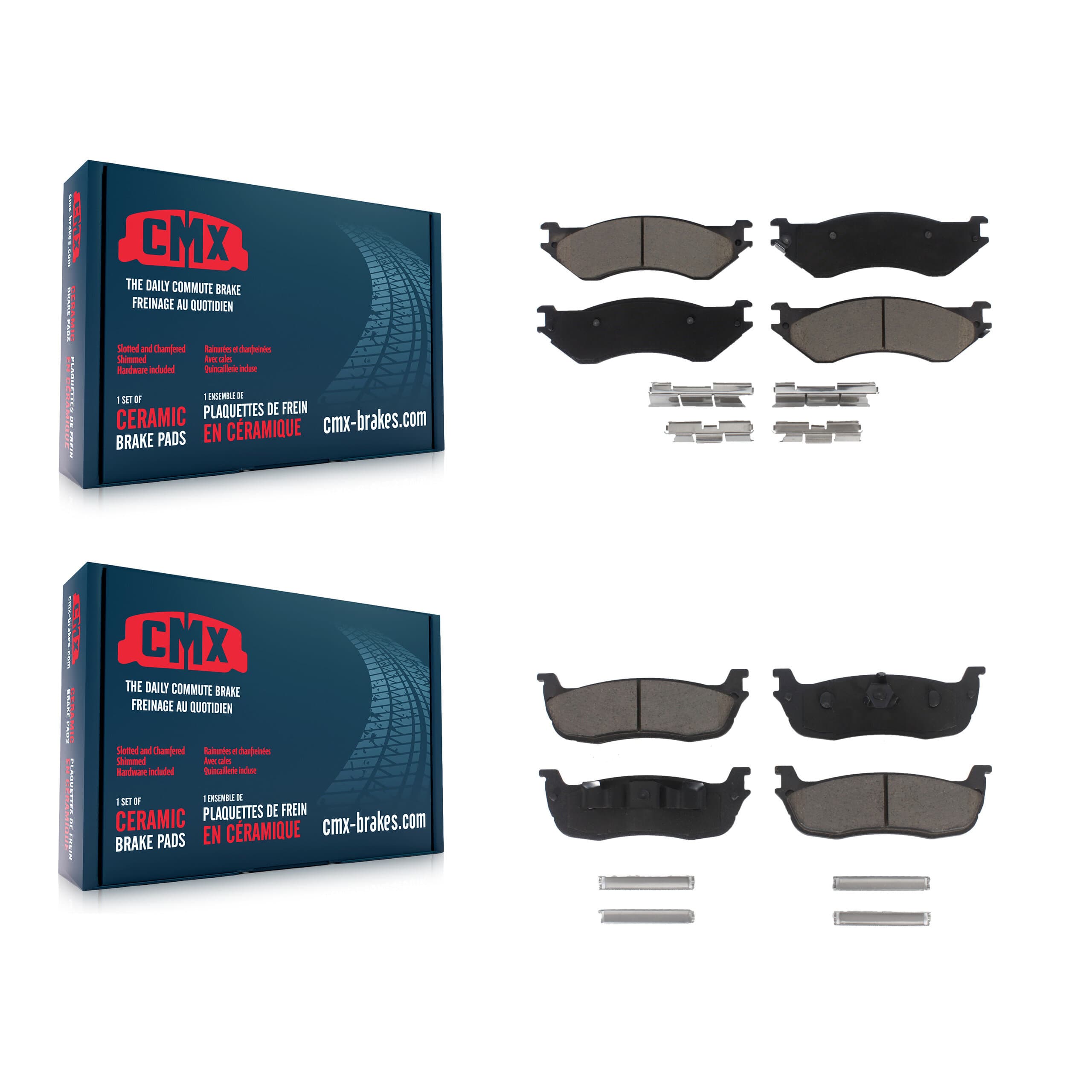 CMX - KCX-100081 - Front and Rear Disc Brake Pad Kits image 1