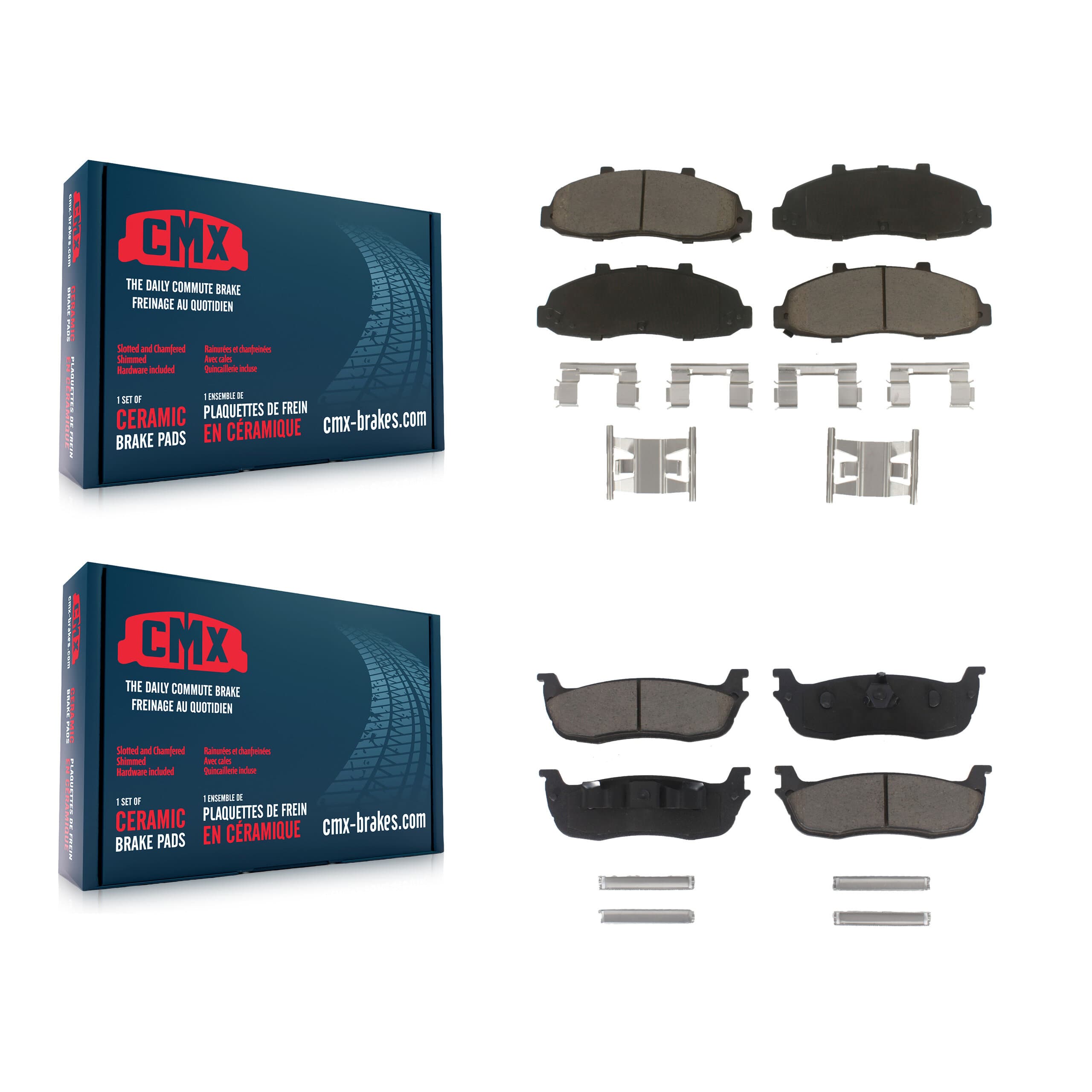 CMX - KCX-100083 - Front and Rear Disc Brake Pad Kits image 1