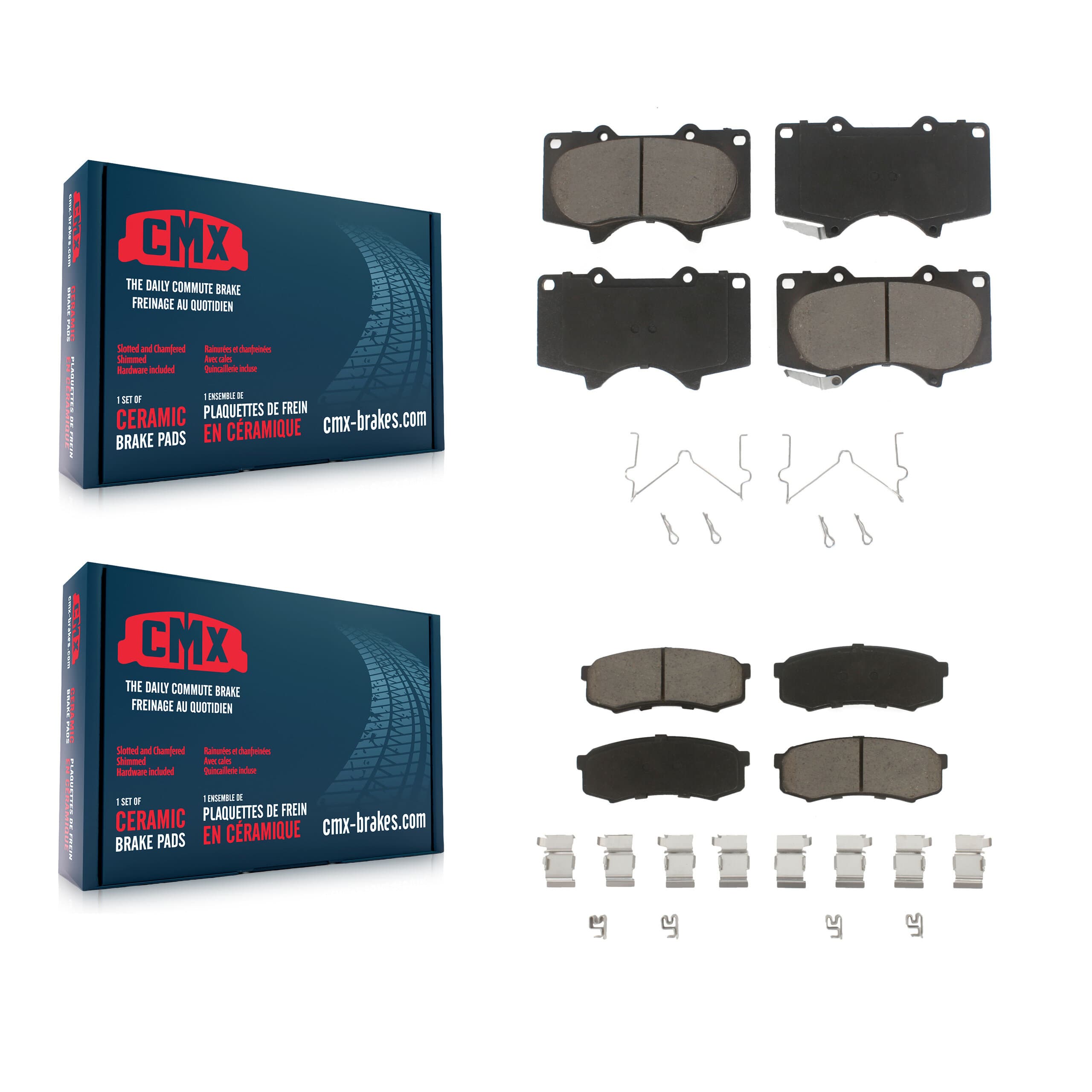 CMX - KCX-100084 - Front and Rear Disc Brake Pad Kits image 1