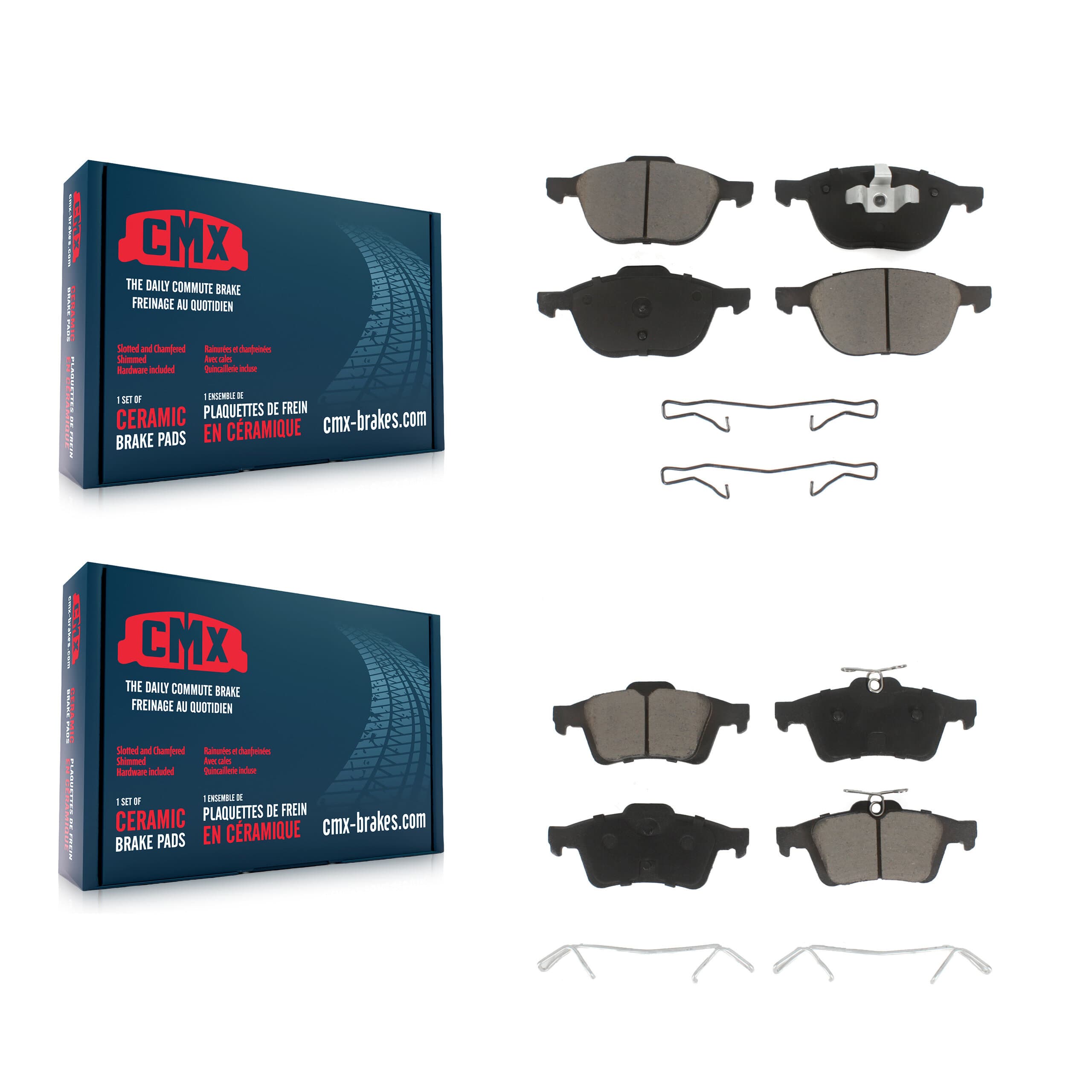 CMX - KCX-100085 - Front and Rear Disc Brake Pad Kits image 1