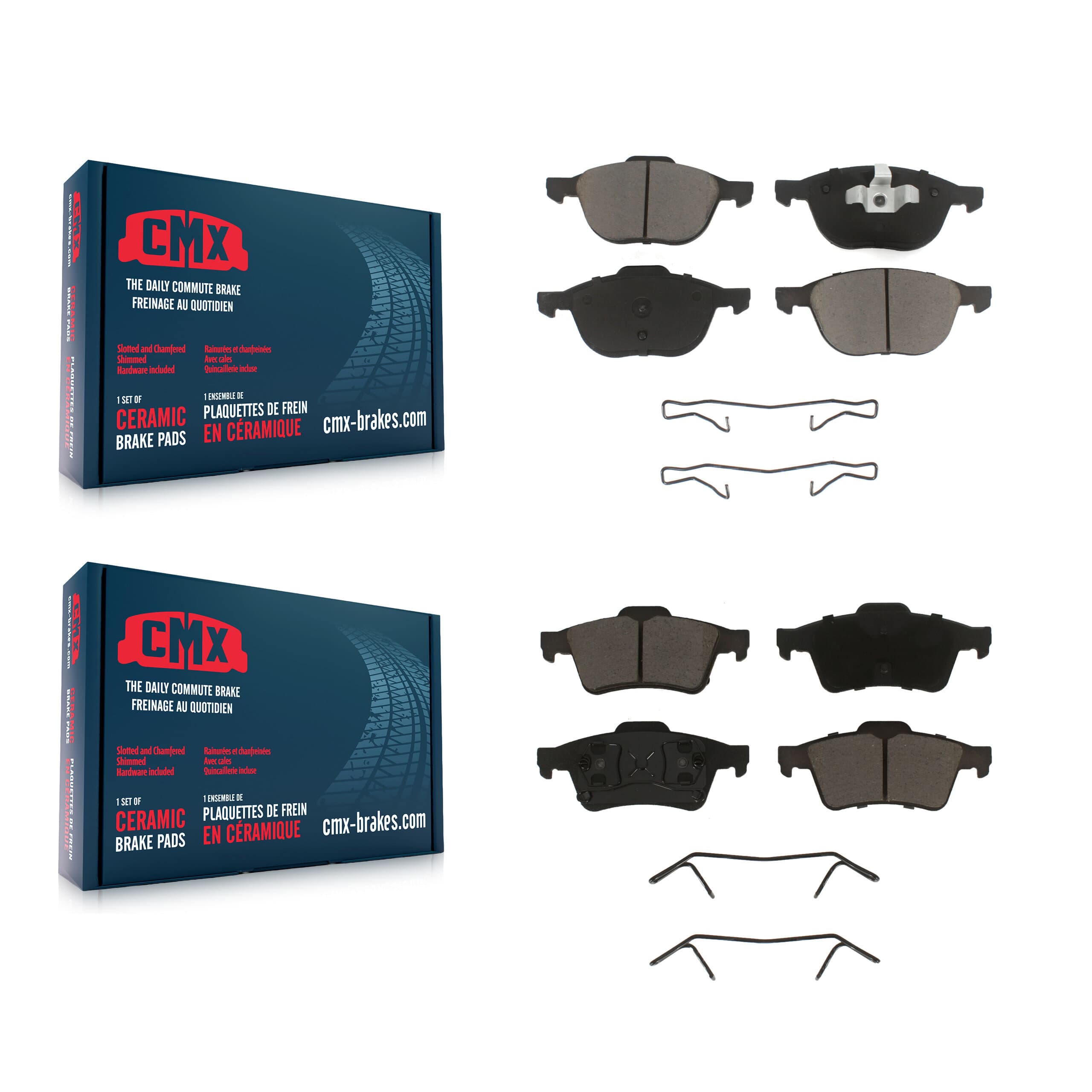 CMX - KCX-100087 - Front and Rear Disc Brake Pad Kits image 1