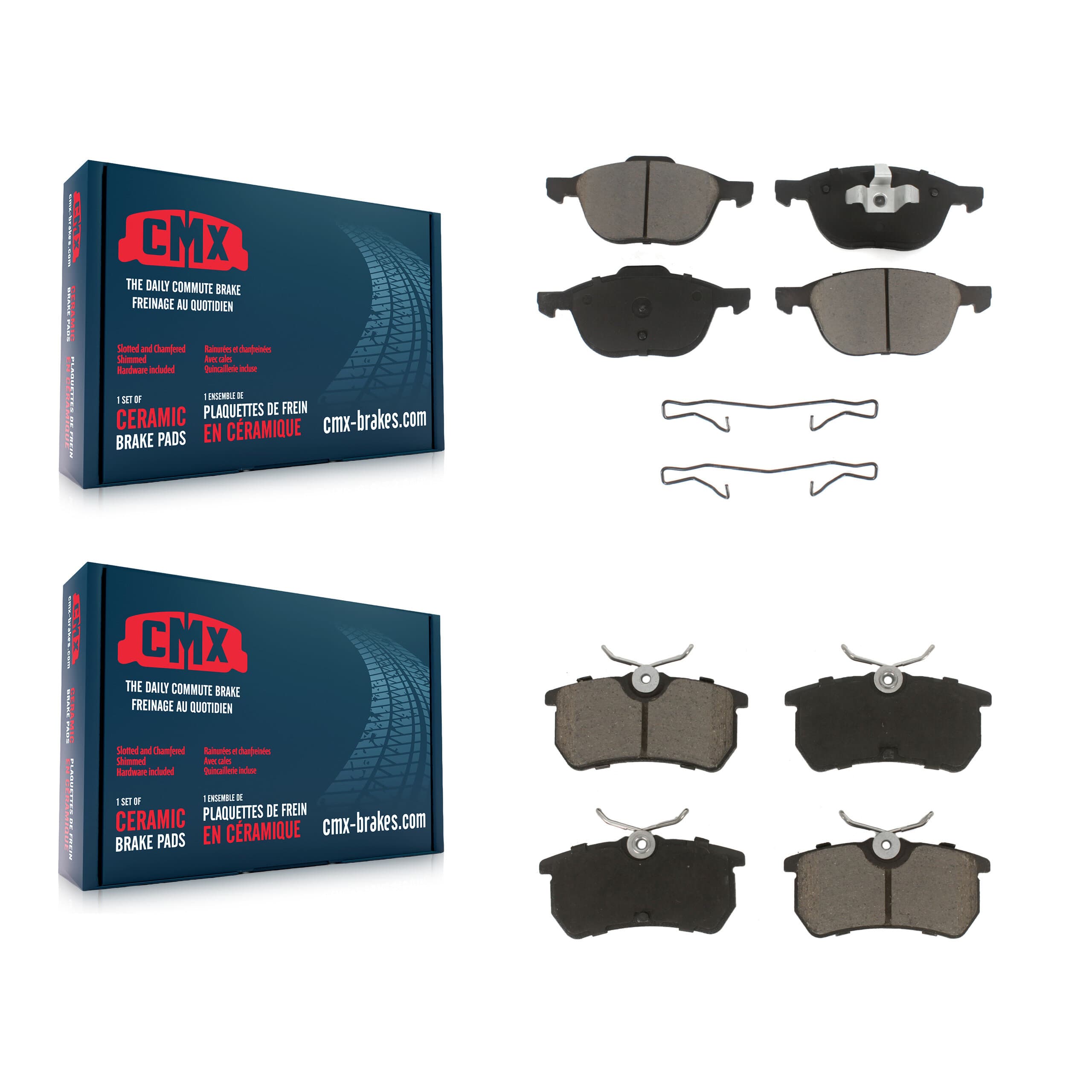 CMX - KCX-100089 - Front and Rear Disc Brake Pad Kits image 1